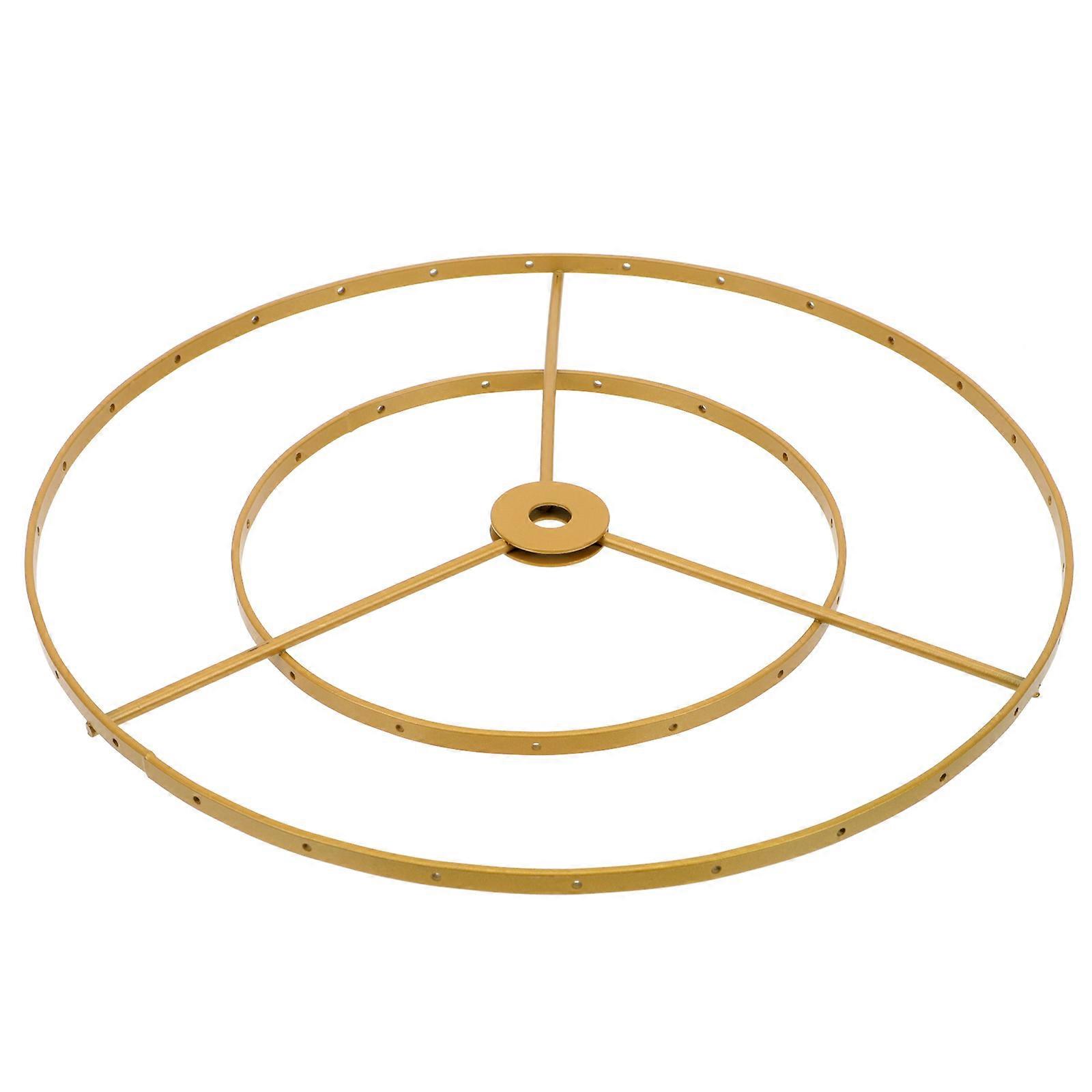 Golden Chandelier Frame for E27 Lampshade Holder 2Pcs Creative DIY Set