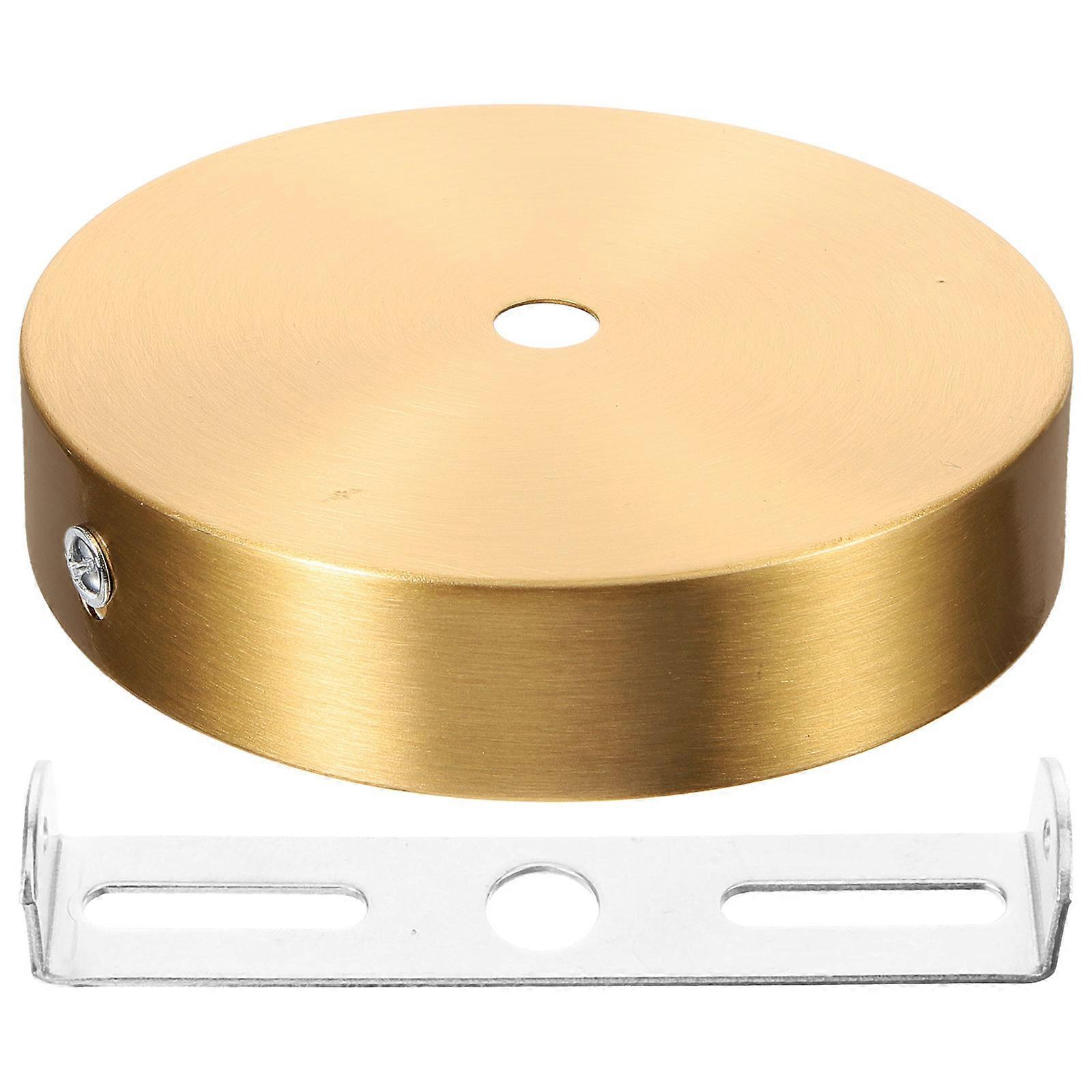Golden Light Fixture Mounting Bracket for Ceiling Cover Plate 5Sets Solid