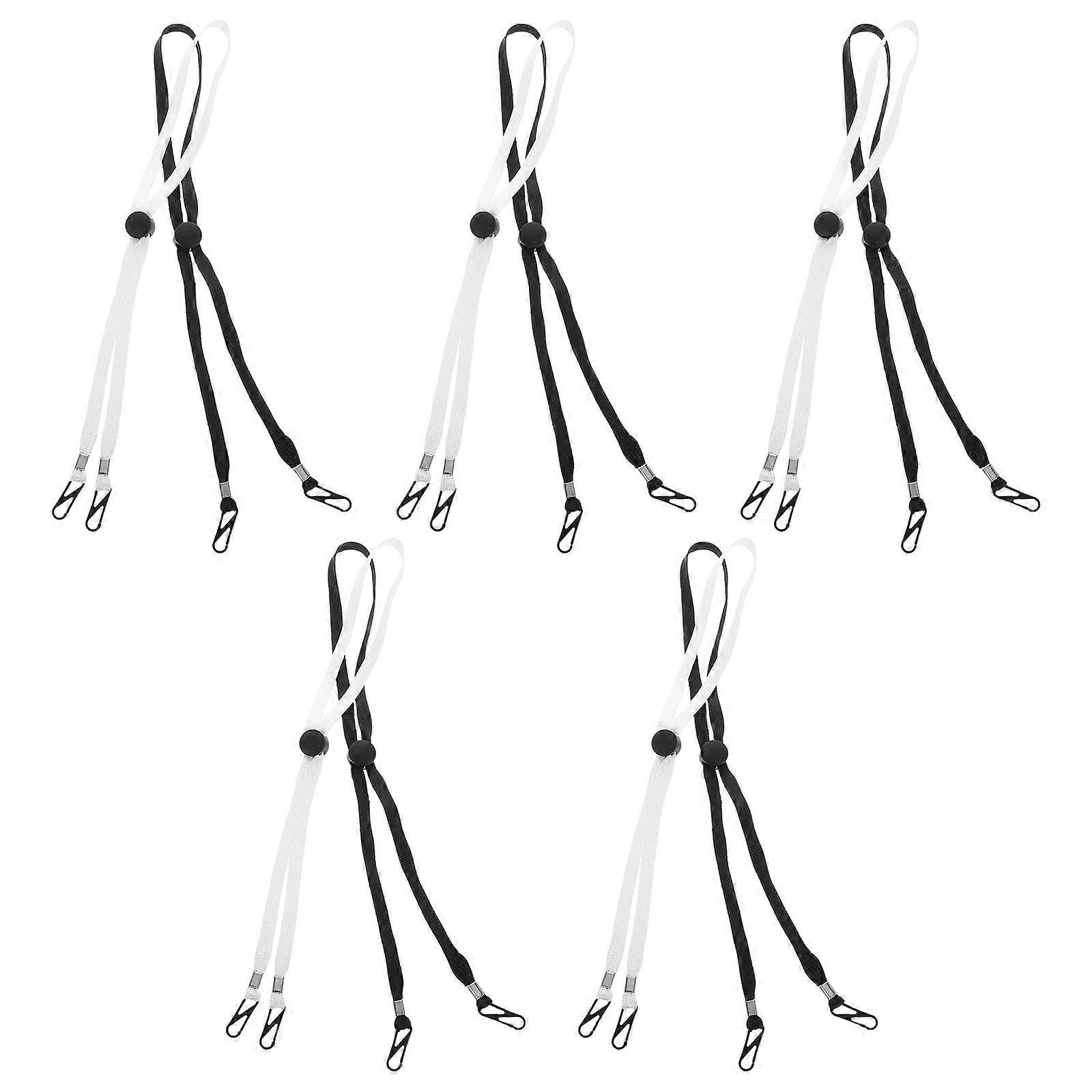 20Pcs Mask Holder Lanyard Adjustable Strap Clips for Hat and Gloves Use