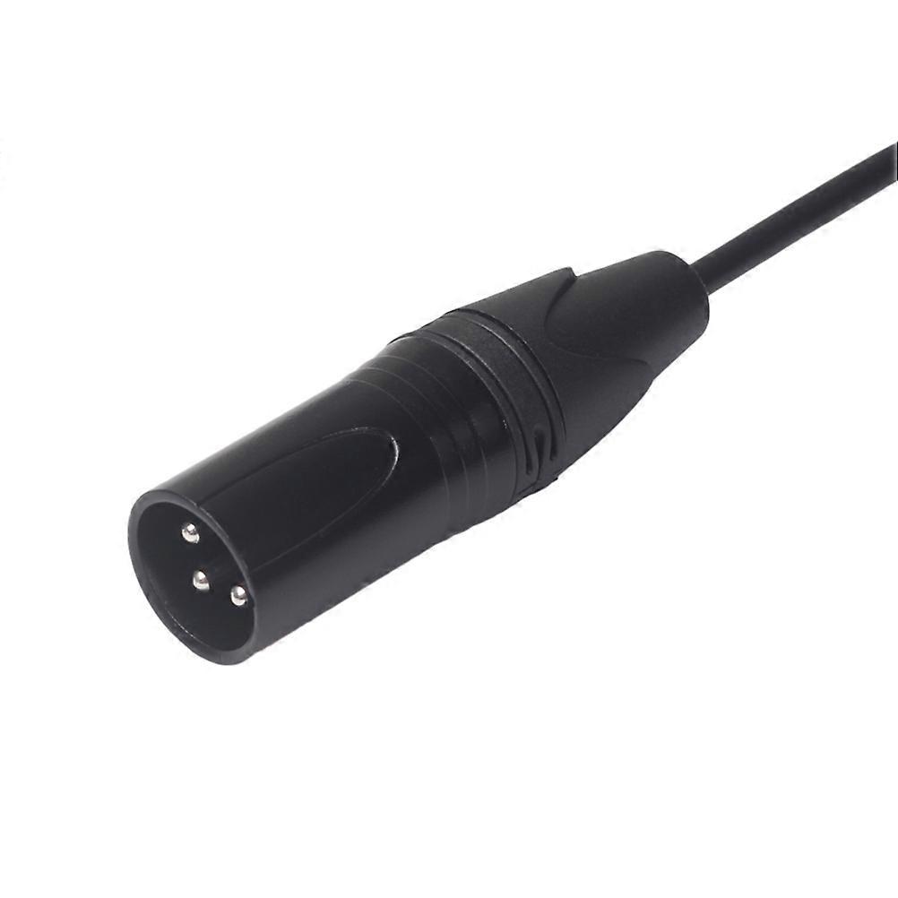 Microphone Plug Connector 0.3m Converter Cable For Audio Recording Live Performance Black Thread Locking 1Pcs