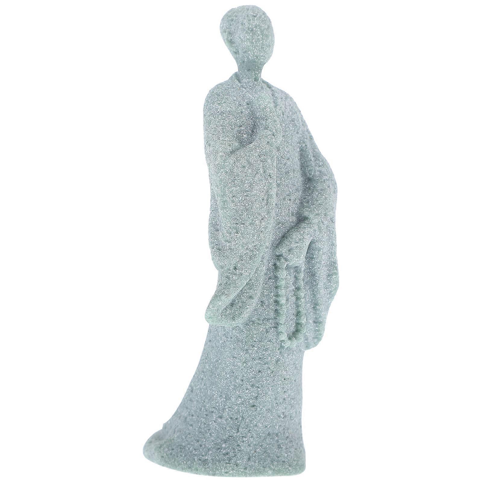 Desktop Sandstone Buddha Statue Craft for Decoration 4Pcs Pack