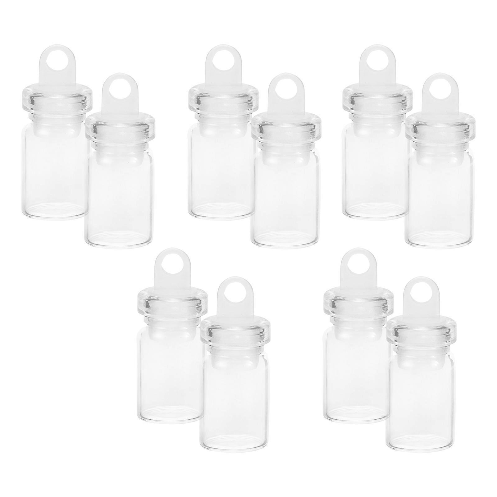 30Pcs Mini Glass Bottles for DIY Wishing and Decorative Use Transparent