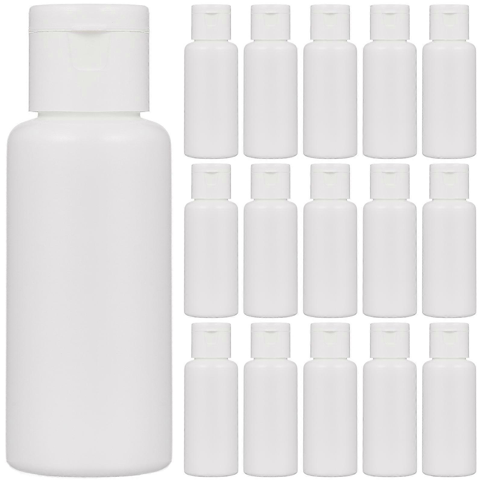 Travel Bottles Lotion Dispenser for Storage 90Pcs White Plastic Refillable Set