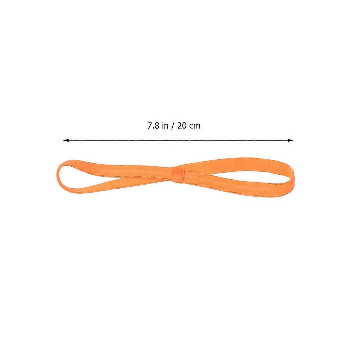 Football Headband Non-slip Stretchy Comfortable Orange Yellow 41x1x0.5cm