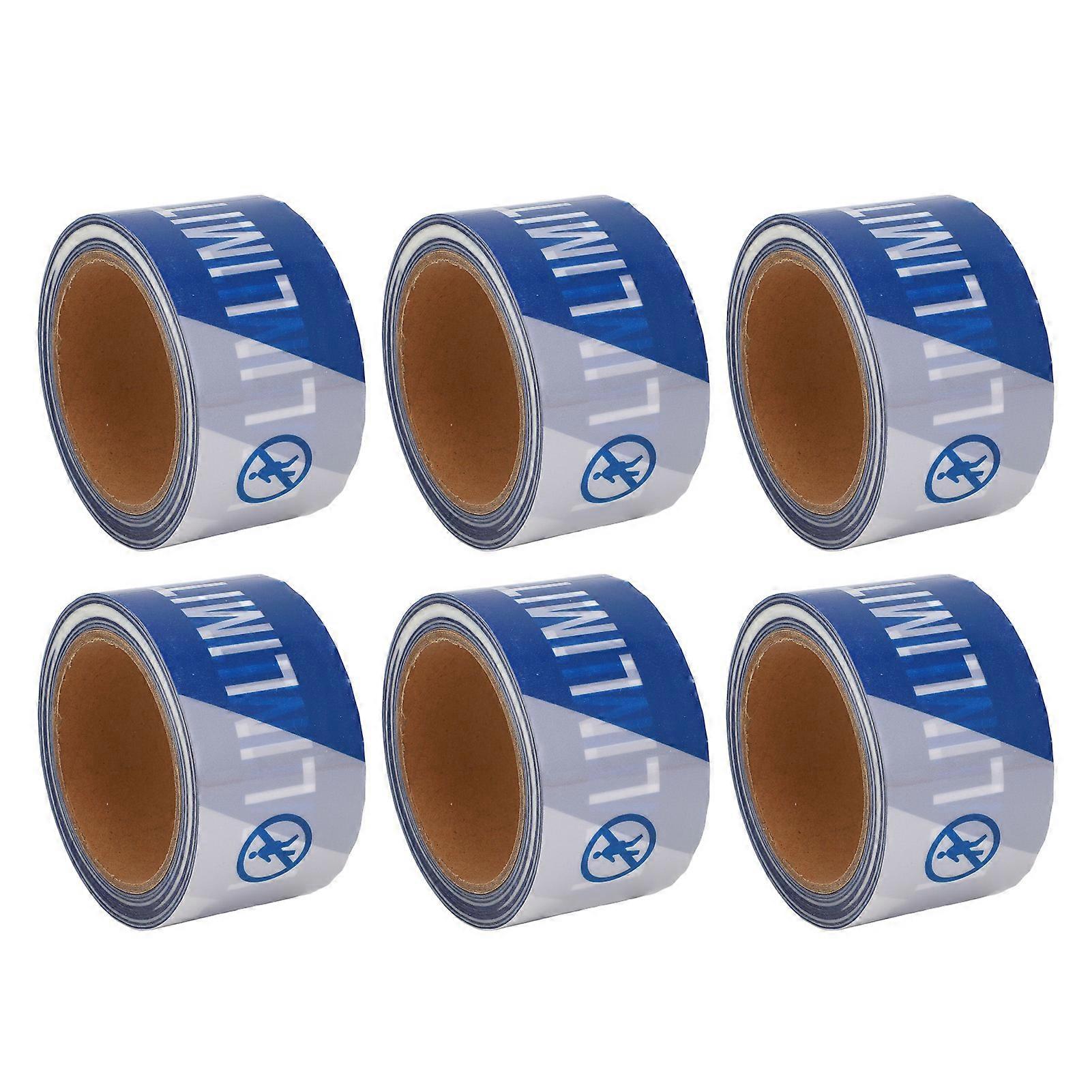 10PCS Blue Waterproof PE Safety Warning Tape for Construction