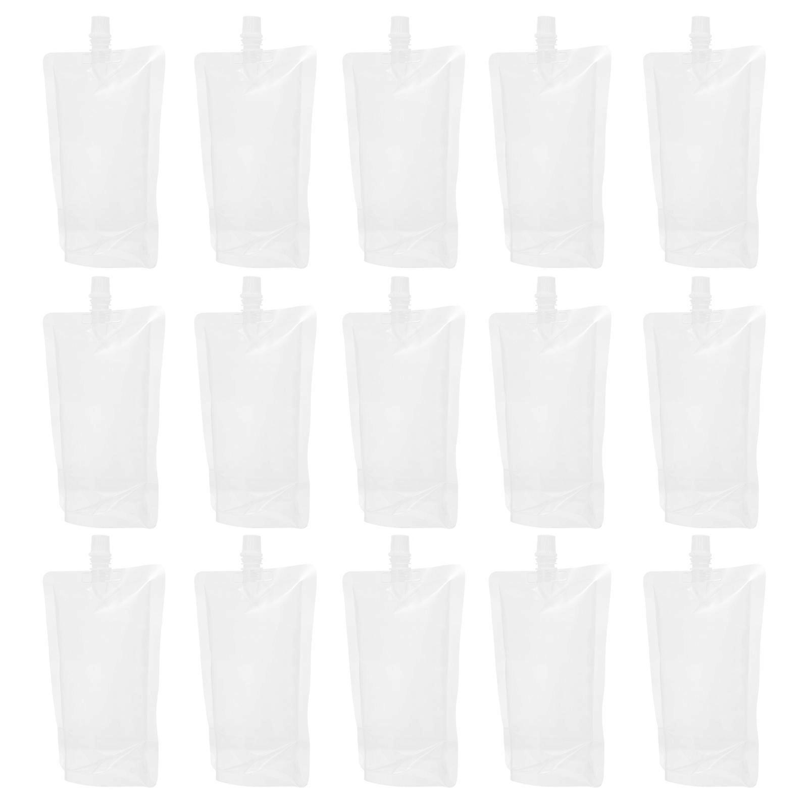 Transparent Beverage Bag Practical Straw Bags Beverage Storage Portable Lightweight Design General Users 20Pcs