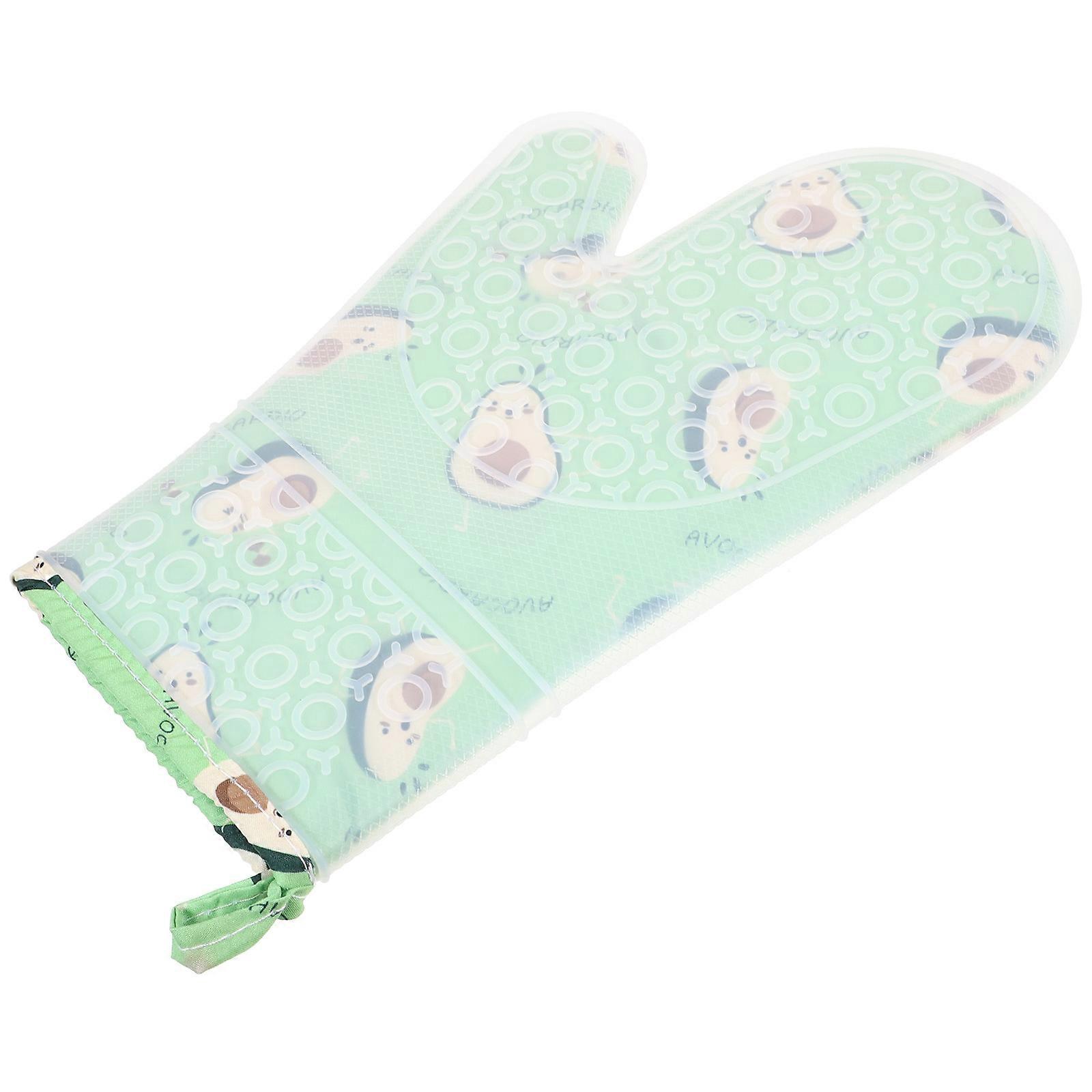 Kitchen Oven Mitt Silicone Glove for Cooking Grilling 5Pcs Pack