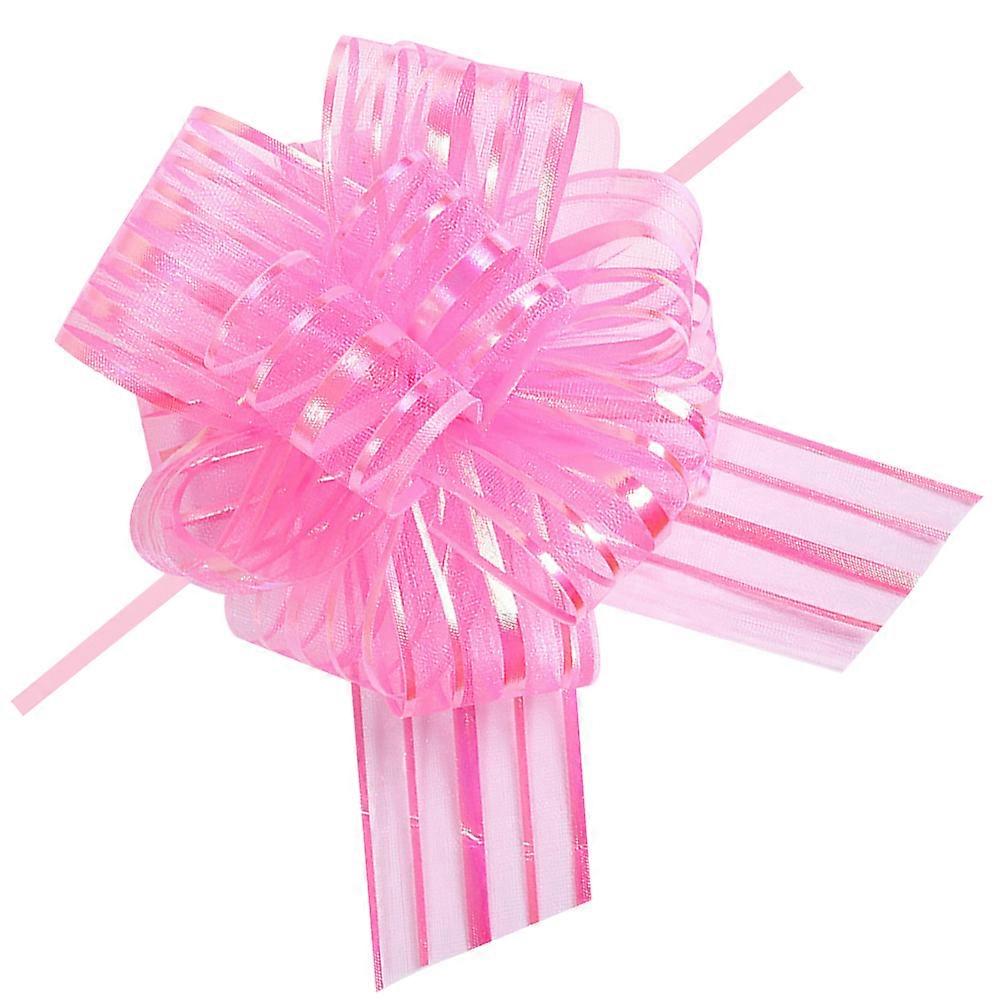 Pull Bows for Gift Yarn Pull Bows for Decoration 12Pcs Pink Wedding Use