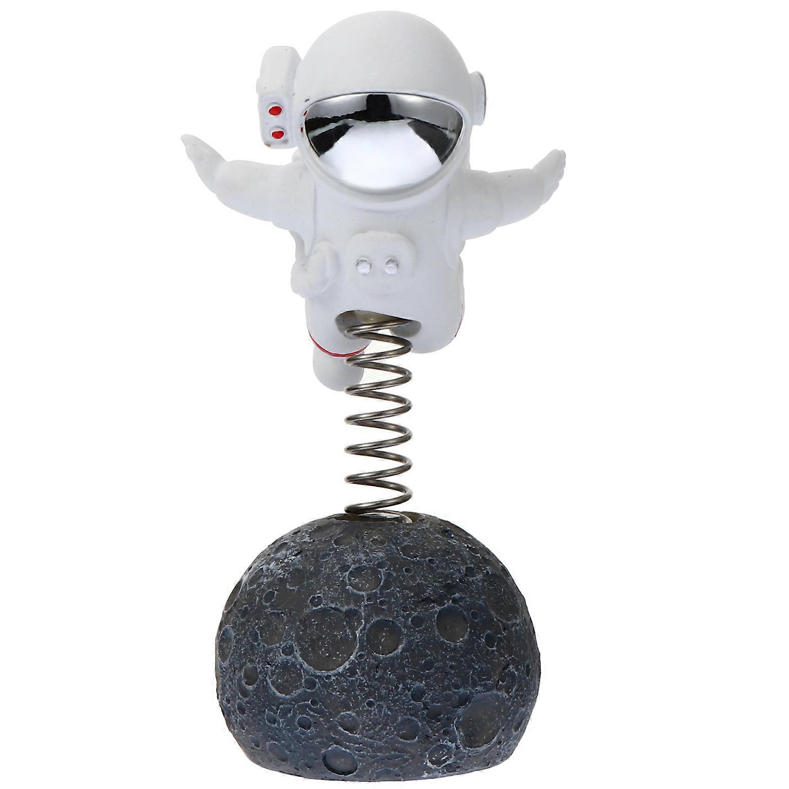 Silver Acrylic Astronaut Ornament for Desktop 3Pcs Resin Decoration