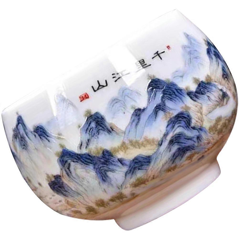 Multi Ceramic Tea Cup Hand Painted Traditional Pattern for 3Pcs Collection