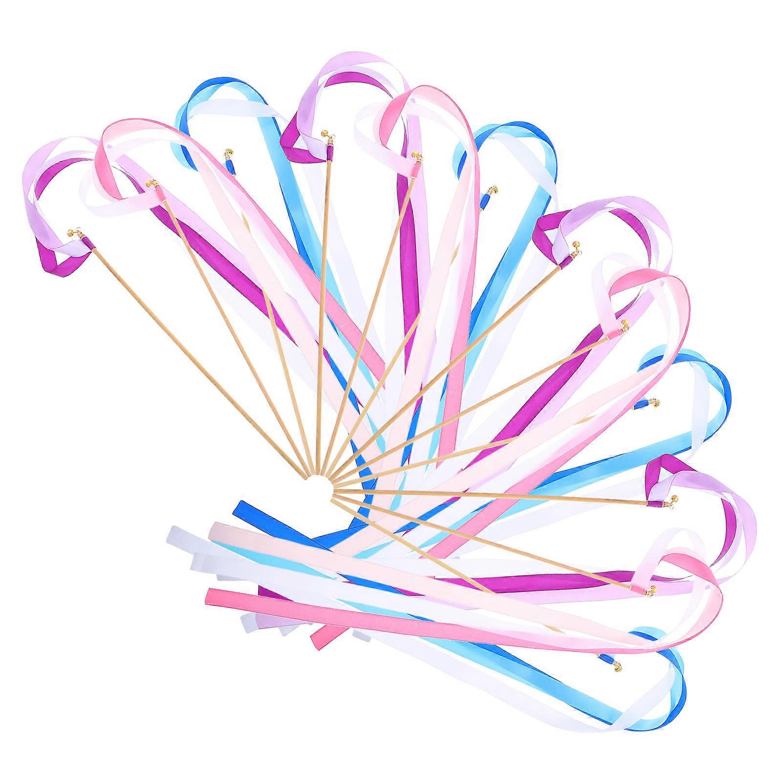 Ribbon Wedding Wands for Decoration 30Pcs Durable Assorted Color