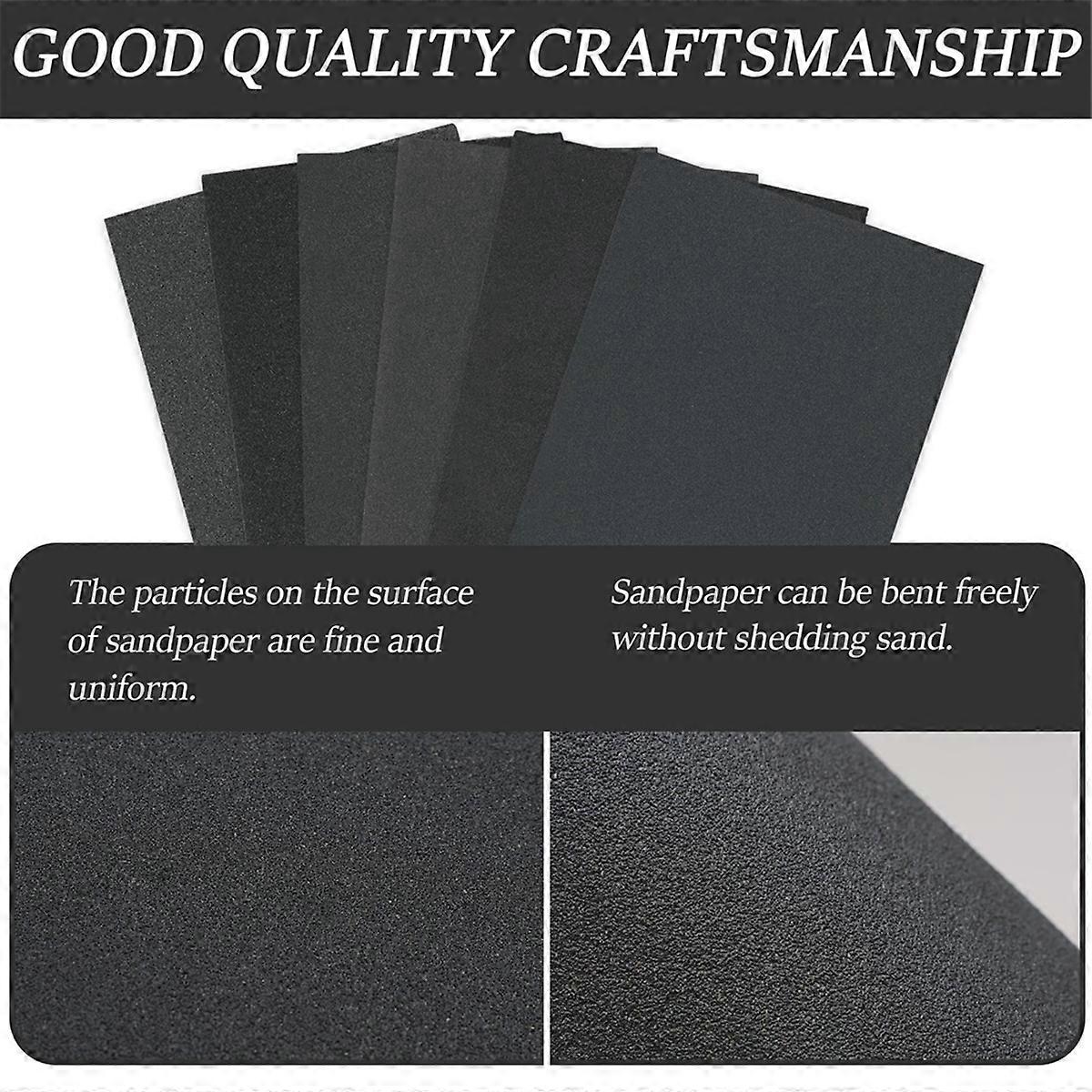 52Pcs Sandpaper Set 120-2000 Grit Sanding Paper