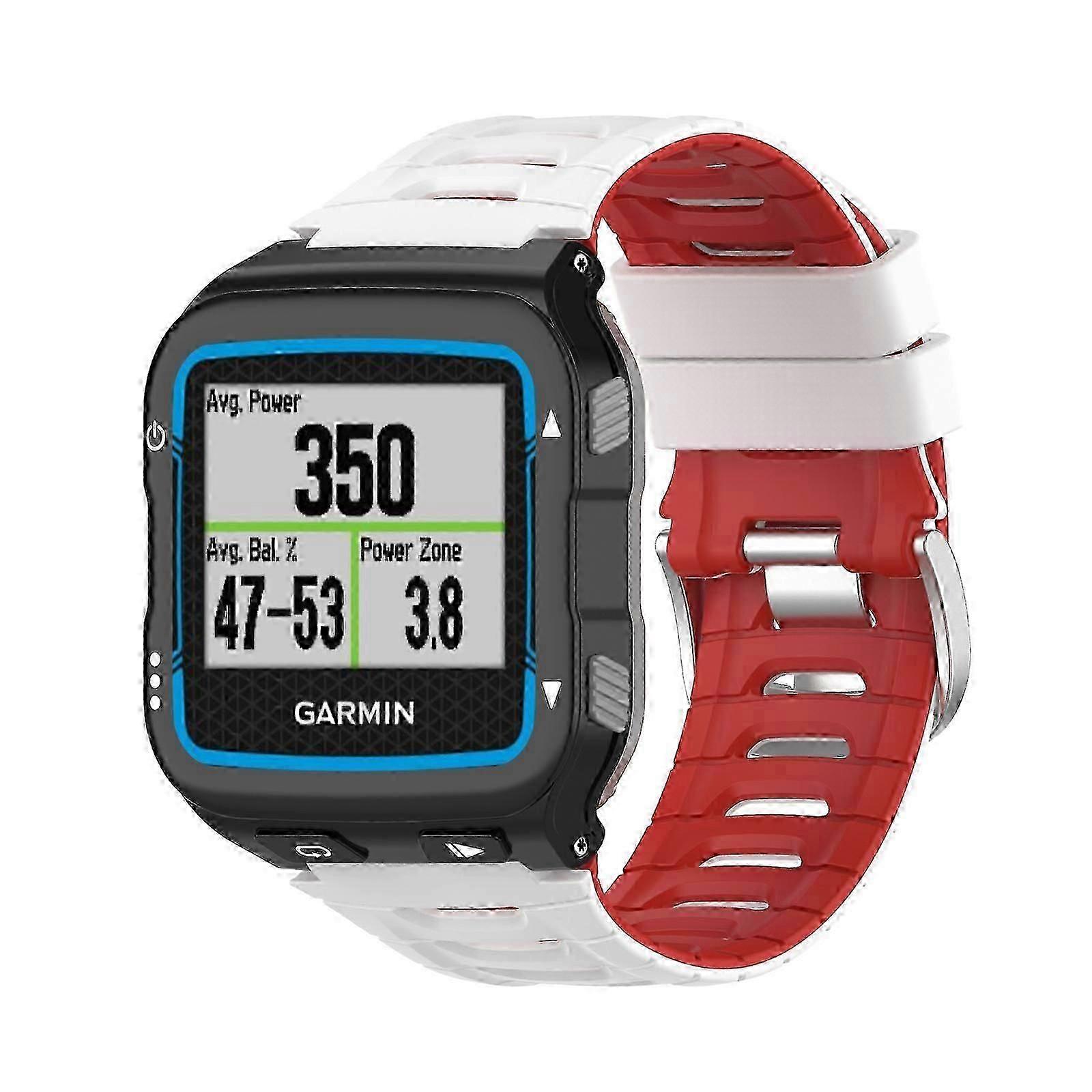 Dla Garmin Forerunner 920XT Dwukolorowy pasek do zegarka ze stalową klamrą
