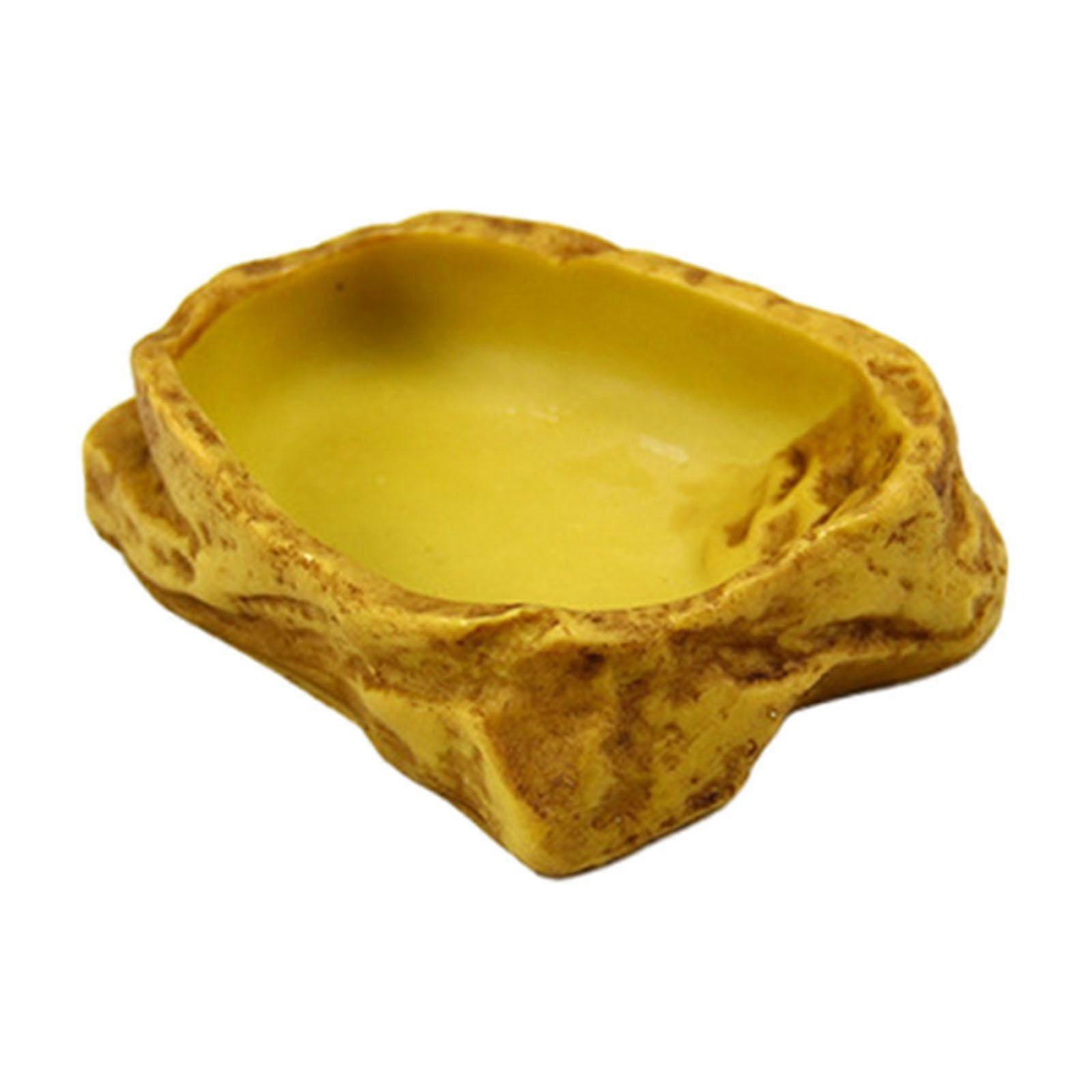 Reptile Water Bowl Amphibian Feeding Bowl for Chameleon Turtle Leopard Gecko