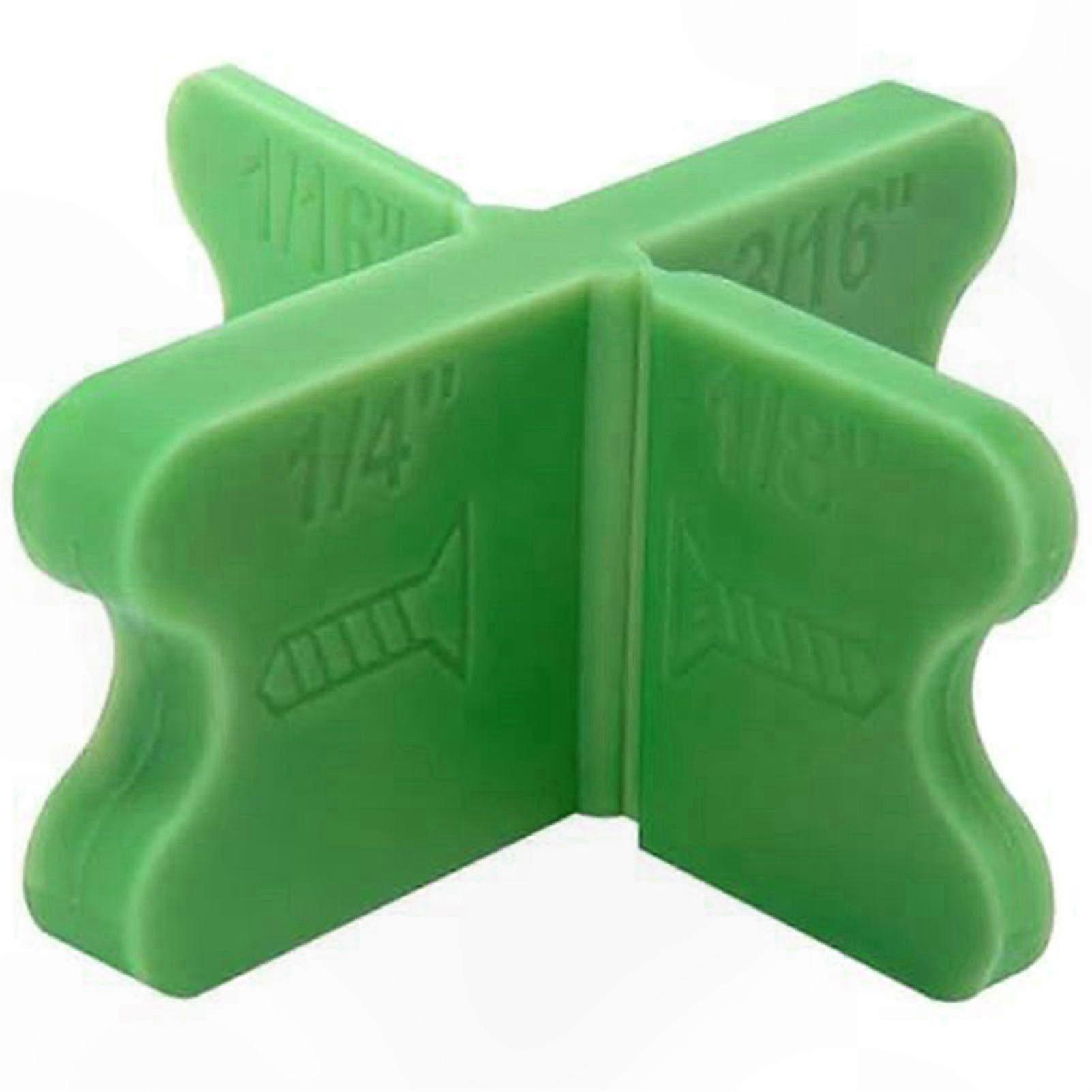Assorted Green Deck Spacers for Composite and Pressure Treated Decking, 4 Sizes of ABS Material Board Spacers Tool