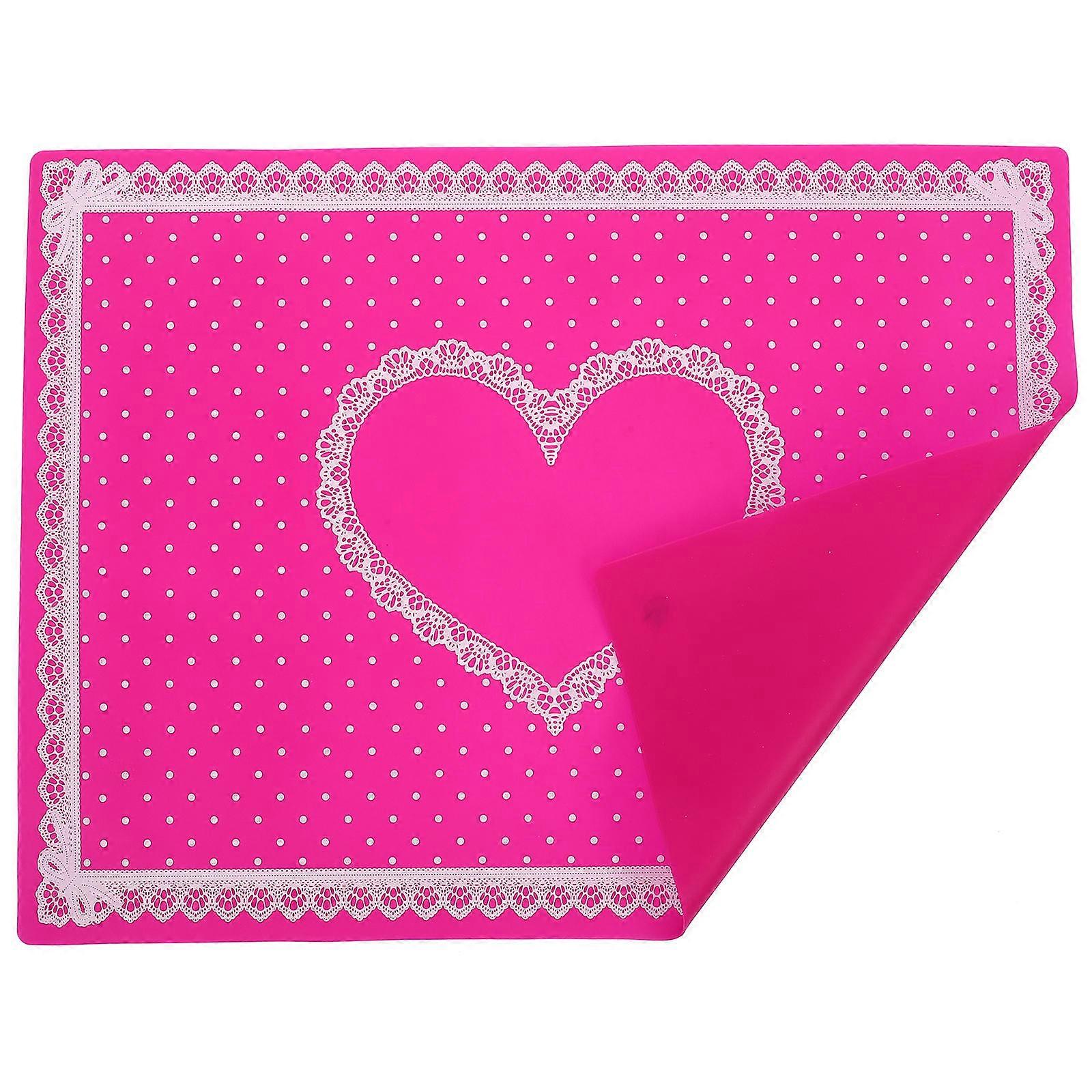 Art Nail Pillow Silicone for Wrist Rest Use with Rose Red Cushion