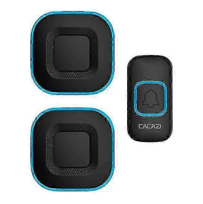 Smart LED Wireless Doorbell - Waterproof, 300m Range, Black