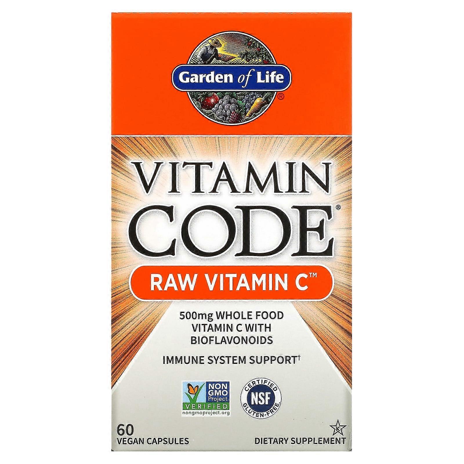 Vitamin Code, RAW Vitamin C, 60 Vegan Capsules