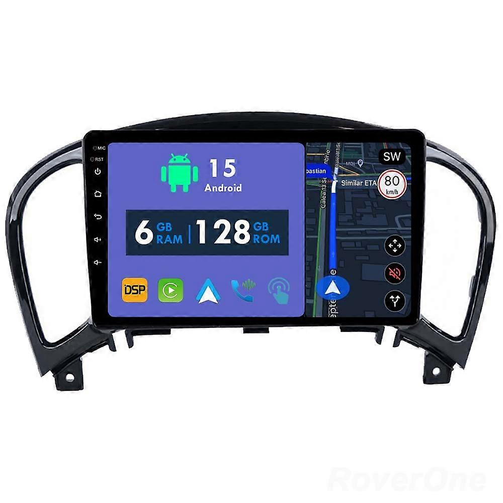 Car Radio 6G+128G CarPlay GPS Navigation Head Unit for Nissan Juke 2010 - 2014 Android Auto Bluetooth Stereo Touch Screen