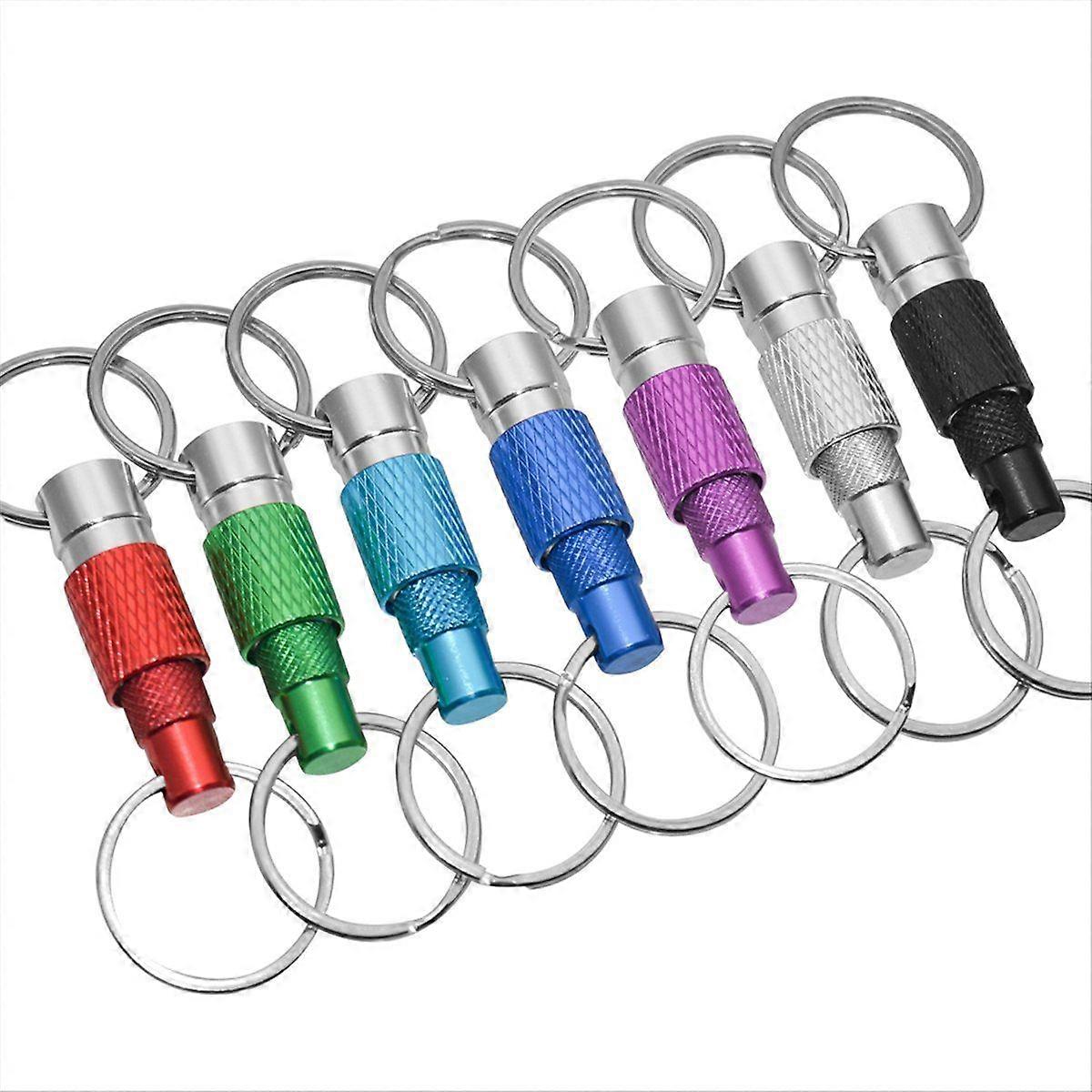 Quick Release Detachable Keychain, Double Rings Pull Apart Keychain