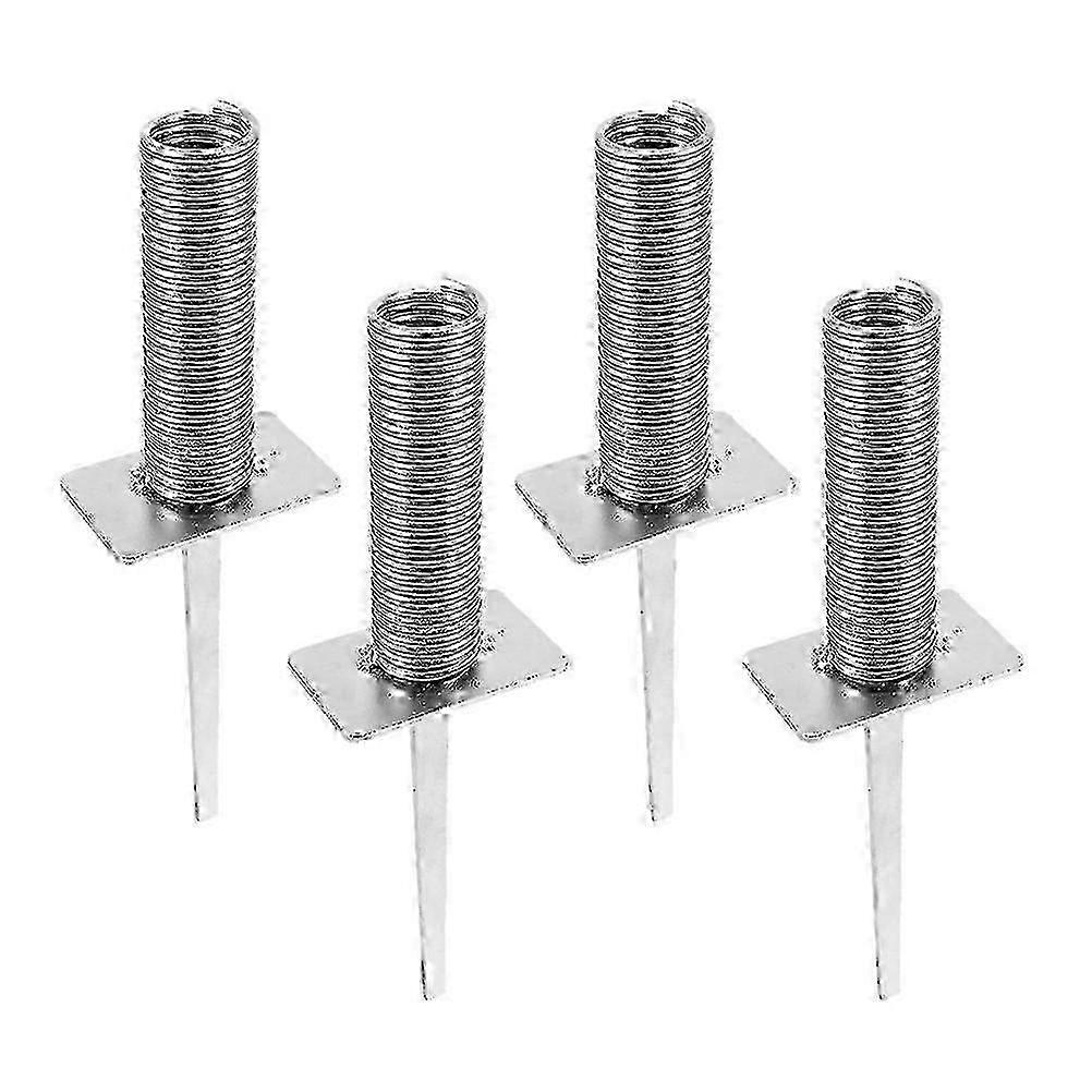 2025 4Pcs Football Flagpole Base Soccer Corner Flags Holder Spring Mounted Spike for Soccer Flag