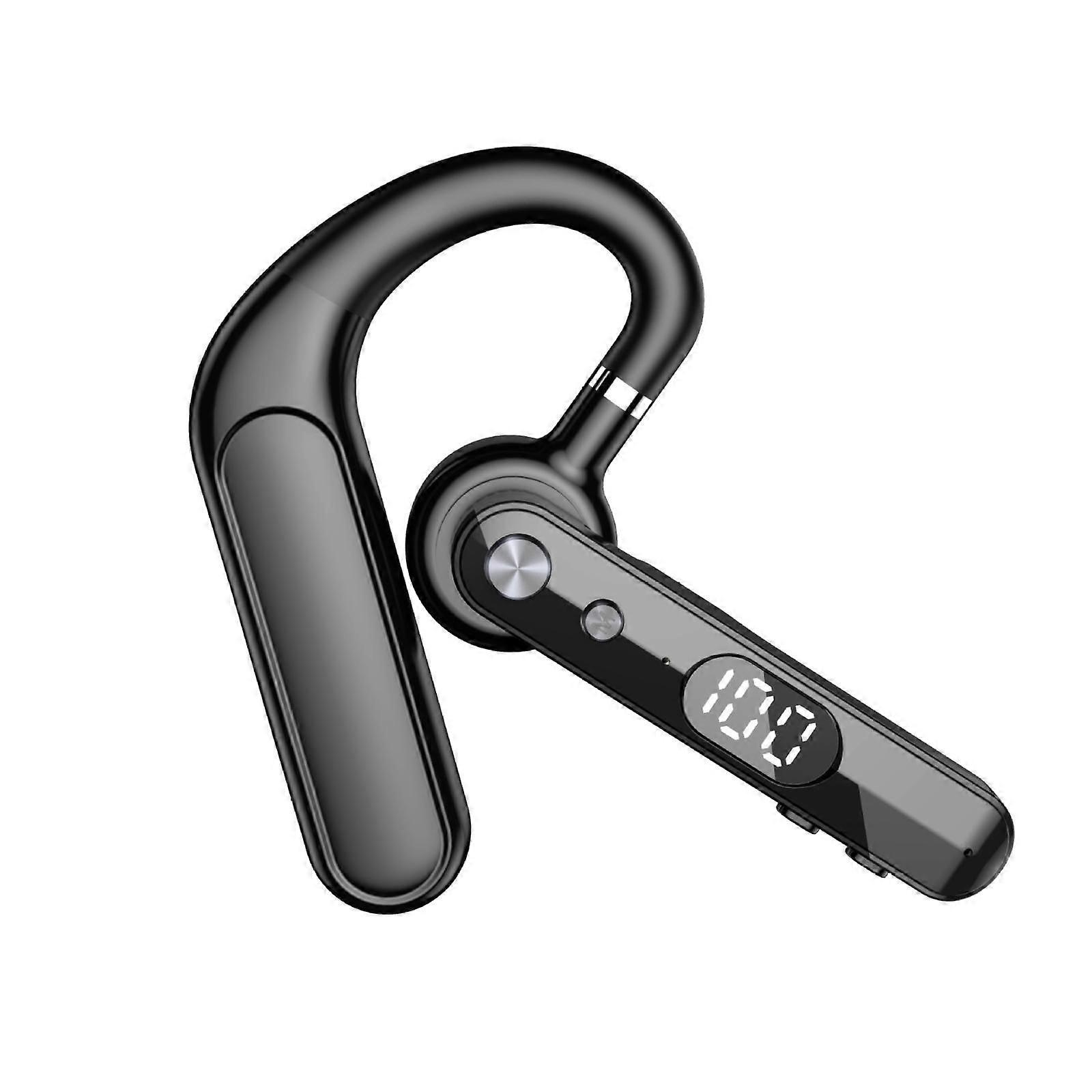 Digital Display Monaural Noise Reduction On-Ear Bluetooth Earphone
