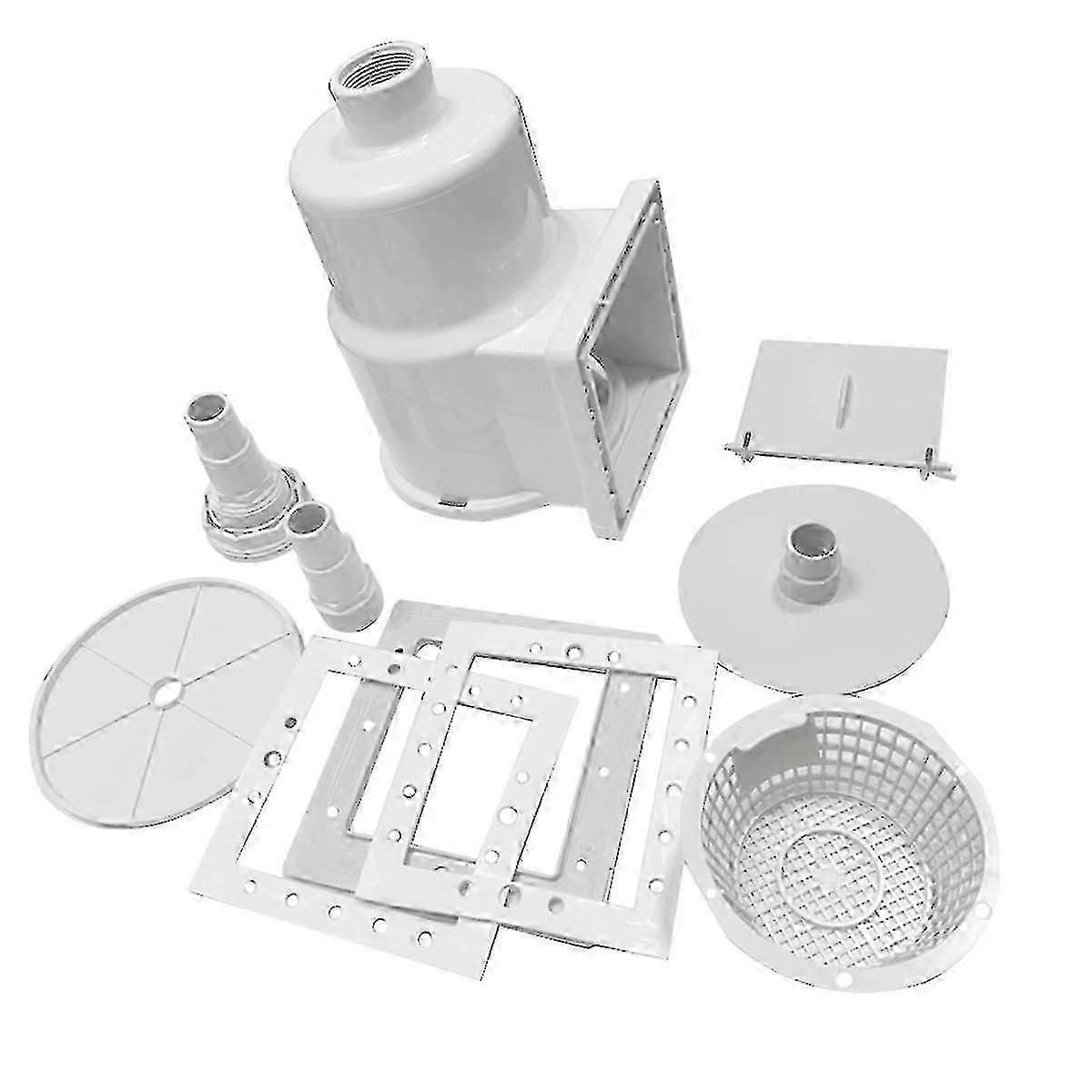 Pool Skimmer Kit Easy-to-use pool tool Narrow mouth skimmer for swimming and ground useAs Shown SZRG A-D