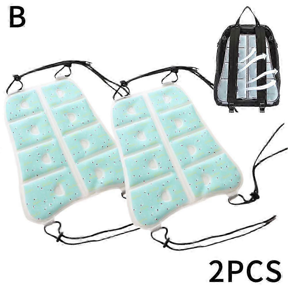 2 patterns (B) $ PCM cooling backpack pad with rope summer cooling vest vest adjustable backpack cooling pad