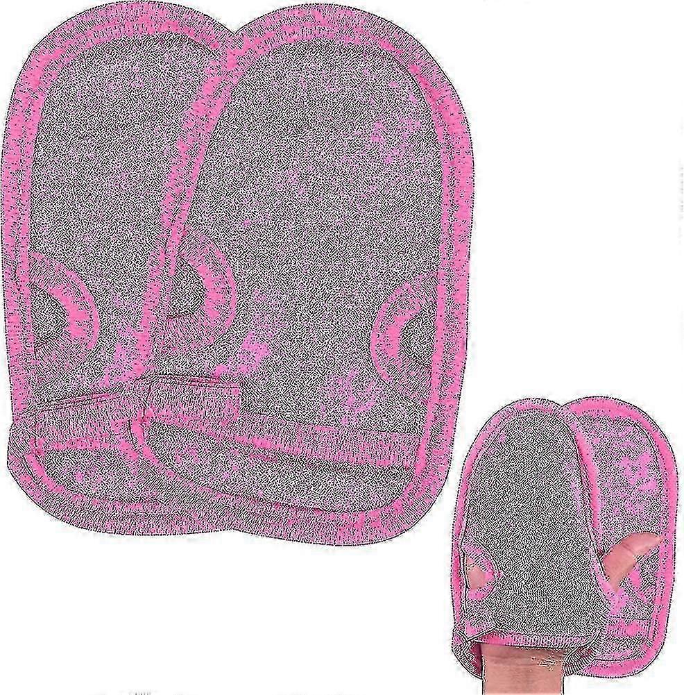 Exfoliating Peeling Gloves - 2-Piece Set for Shower - Gentle Body Scrub Sponge for Smooth Skin & Improved Circulation