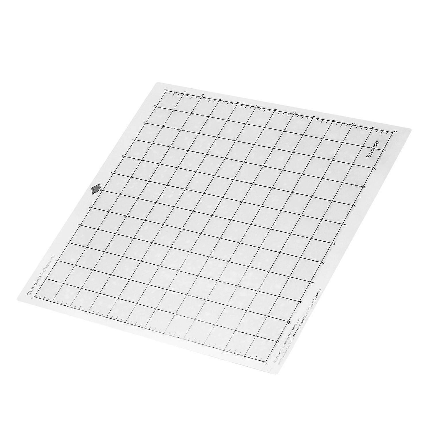 Bisofice Cutting Machine Special Pad 12 Inch Measuring Grid Replacement Transparent PP Material Adhe