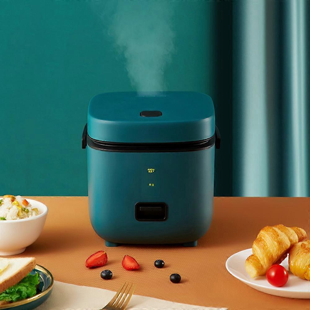 Mini Rice Cooker 1.2L Electric Cooker with Steamer One-button Control Food-grade Non-sticky Liner St