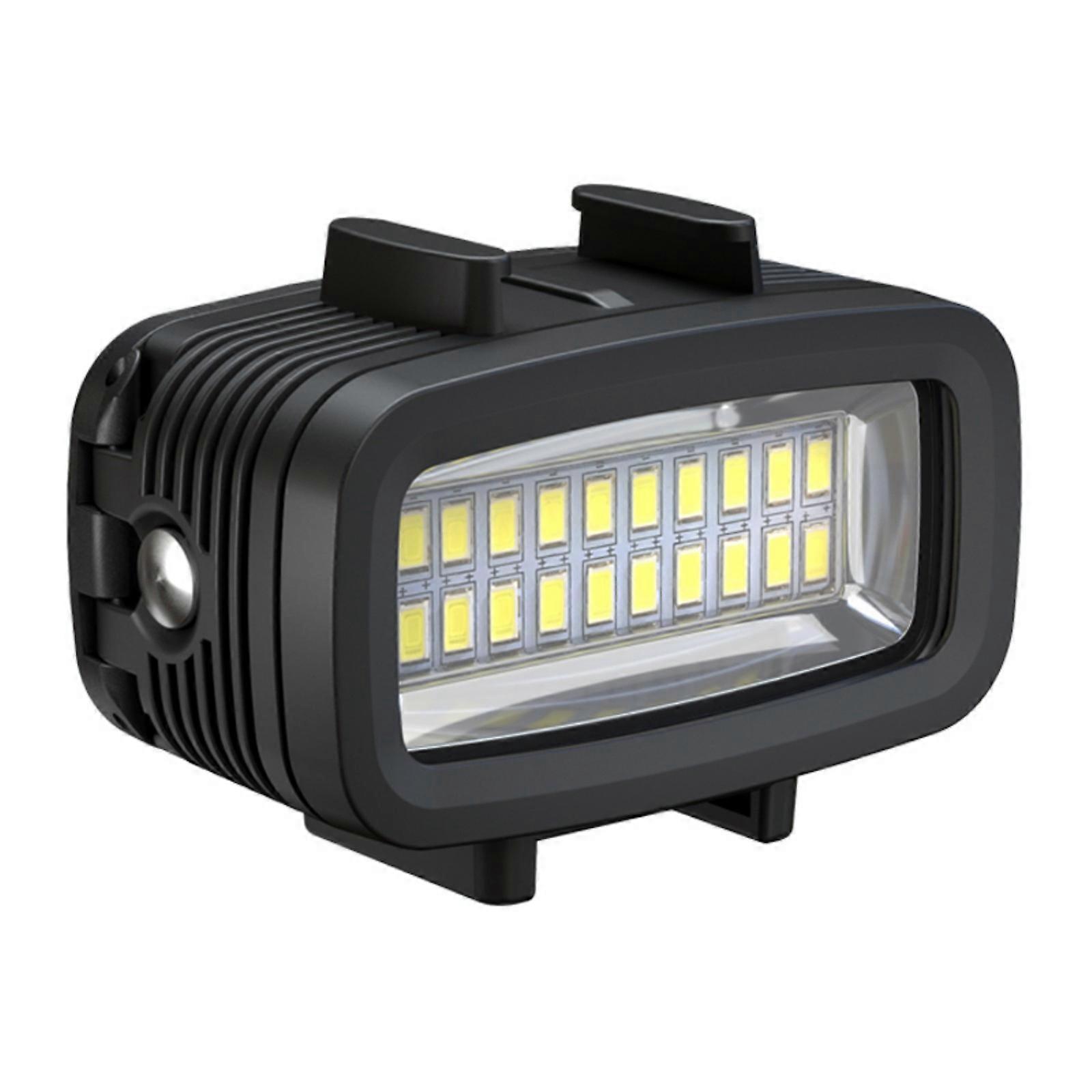 Tiny Underwater Photography Light 20 LED Beads 40m Depth Resistance Transportable Soft handling Action Cameras Multicolor