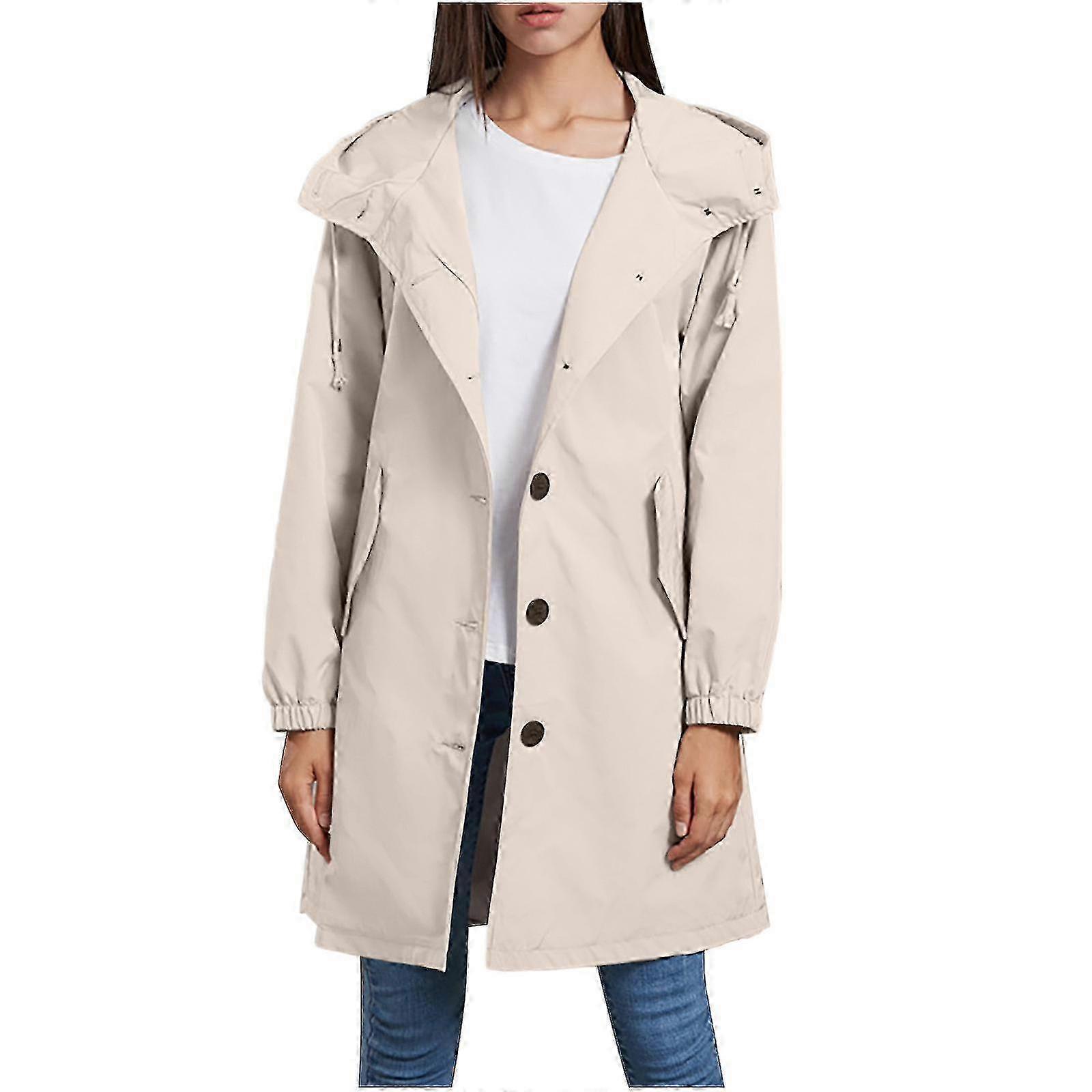 Blusão casual para mulheres com capuz e leve