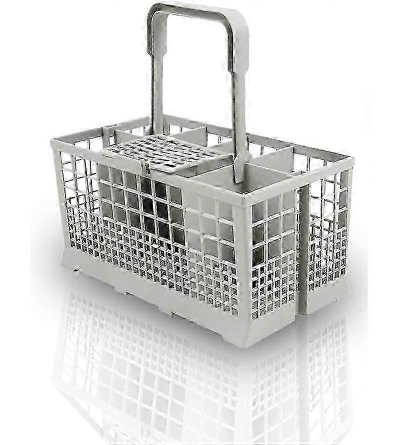 Dishwasher Basket for Utensils, Universal Fit Silverware Organizer with Removable Handle, Easy to Use Foldable Design for Efficient Washing and Quick