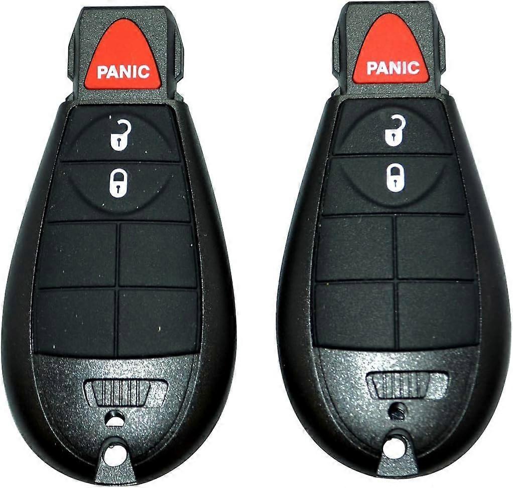 Car Key Fob for Dodge Ram 2013 2014 2015 2016 2017 Keyless Entry Remote FCC ID: GQ4-53T ,by AUTOKEYMAX (Pair)