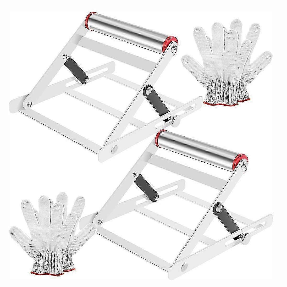 2Pcs Adjustable Cutting Machine Support Stand, Foldable Work Stand for Cutting Machines