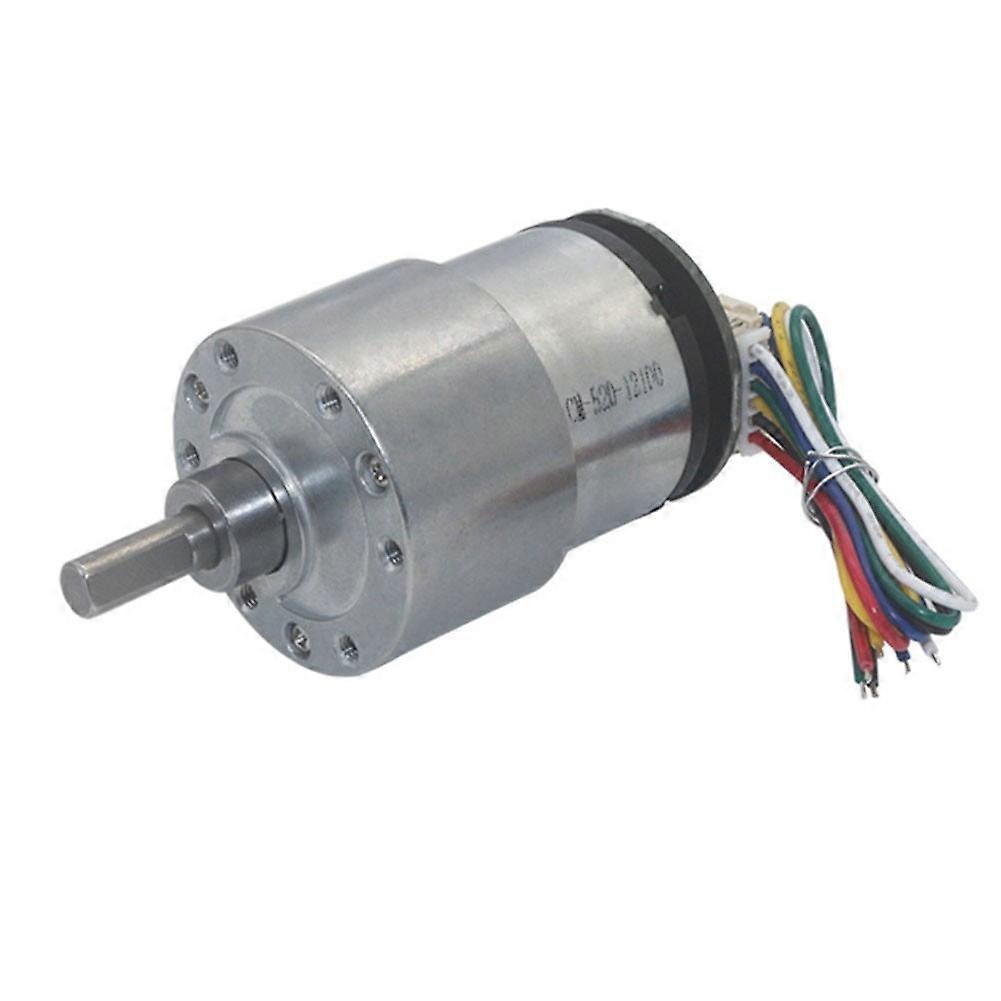 Mosiee 1PCS for JGB37‑520 DC12V Gear Motor Speed Reduction Geared Motor with Encoder