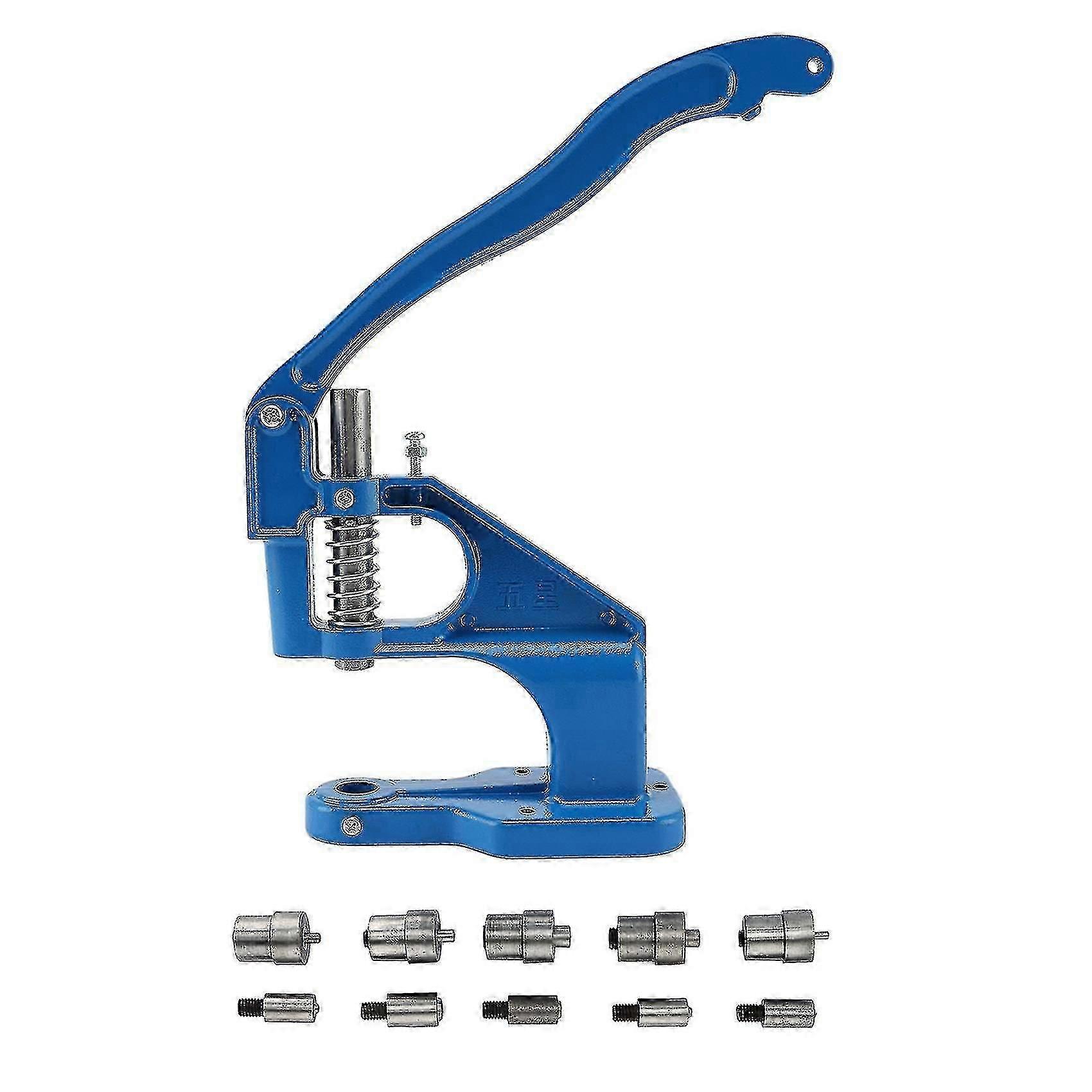 Manual Press Machine for Eyelet Grommet Dies, Double Cap Rivets & Snap Buttons Hand Tool