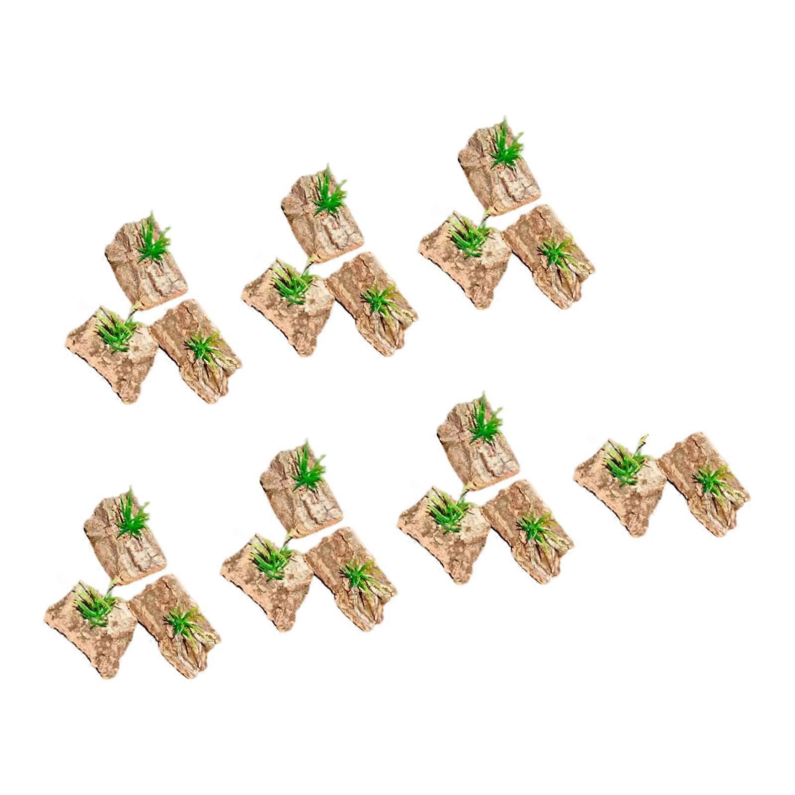 False Bark Grass for Reptiles Habitats and Habitat Artificial Plant for Reptiles Enclosures Flexible and Safe Decoration Multicolor