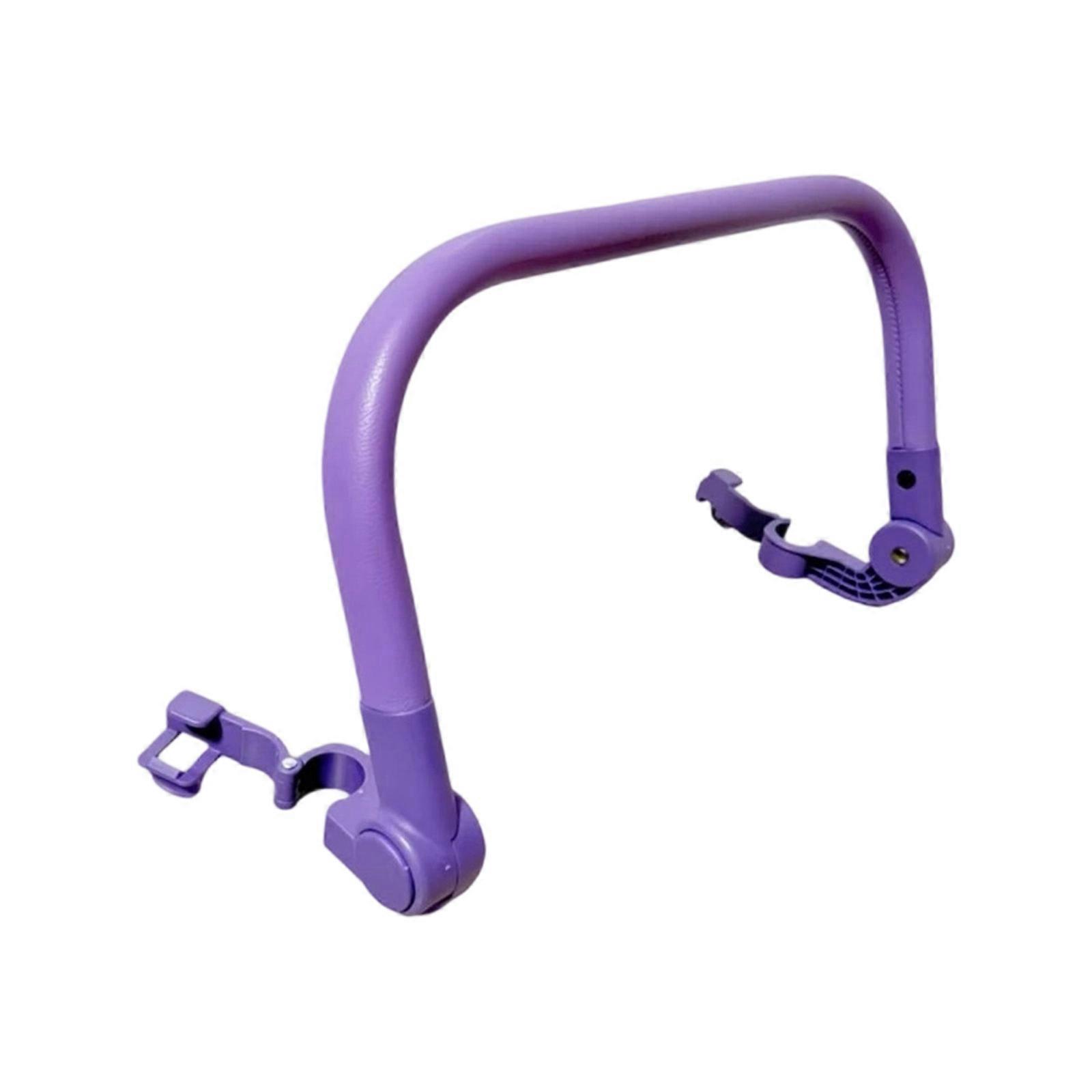 Ergonomic Baby Pushchair Armrest Feature Soft PU Detail Universal For Infant Strollers Secure Nonslip Structure  Purple
