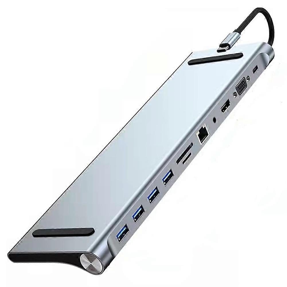 11 in 1 USB Hub USB to Type C Adapter USB C Hub 3.0 USB Splitter 4K HDMI-Compatible Hub USB C Micro-Reader RJ45 Hub