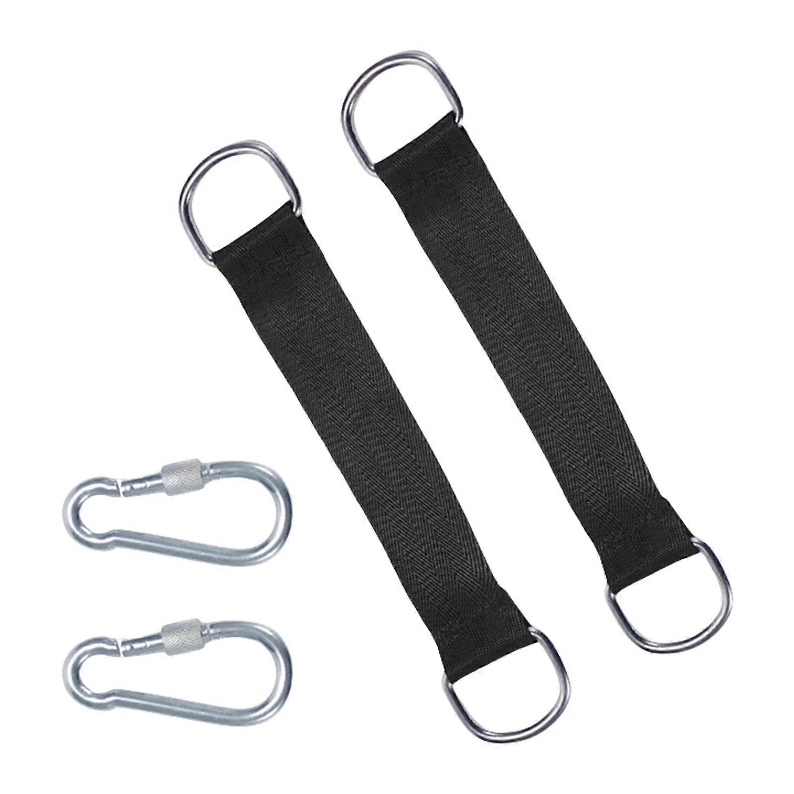 Swing Connection Belt Strap Hammocks Tree Hanging Heavy Rope Connectors for Courtyards and Play Areas Multicolor