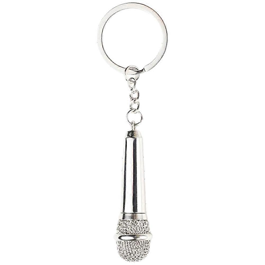 Microphone Key Chain Bag Hanging Ornament Microphone Key Chain Key Hanging Pendant