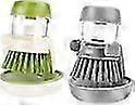 2-Pack - Dishwashing brush with pouring function - Refillable kitchen brush for
