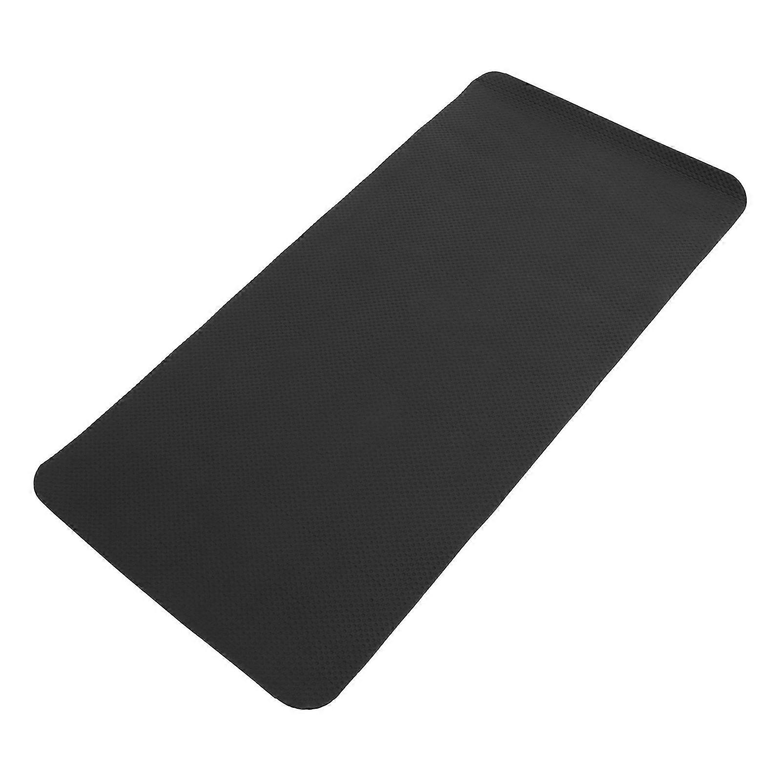 Shock Absorption Treadmill Pad Floor Padding for Gym Home Usage 120X59X0.40CM Black NBR 2Pcs