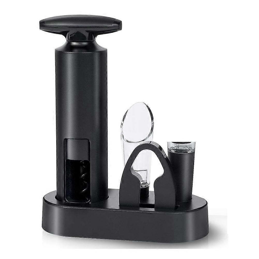 Wine Opener Set, Wine Corkscrew Bottle Opener Set with Foil Cutter, Pourer, Vacuum Stopper, Wines Bottle Opener