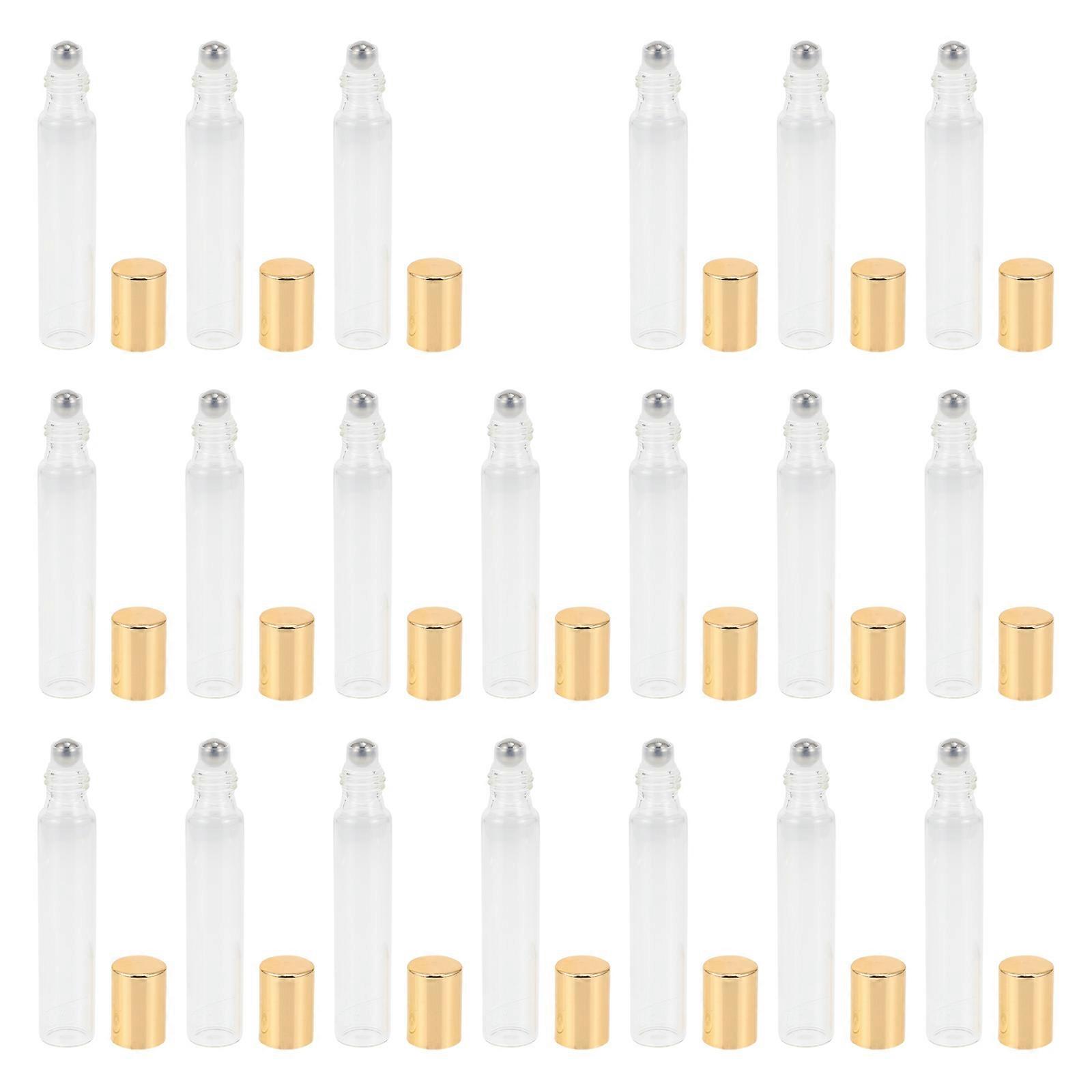 Roller Ball Bottle Glass Containers for Storage Use 20Pcs Small Collection