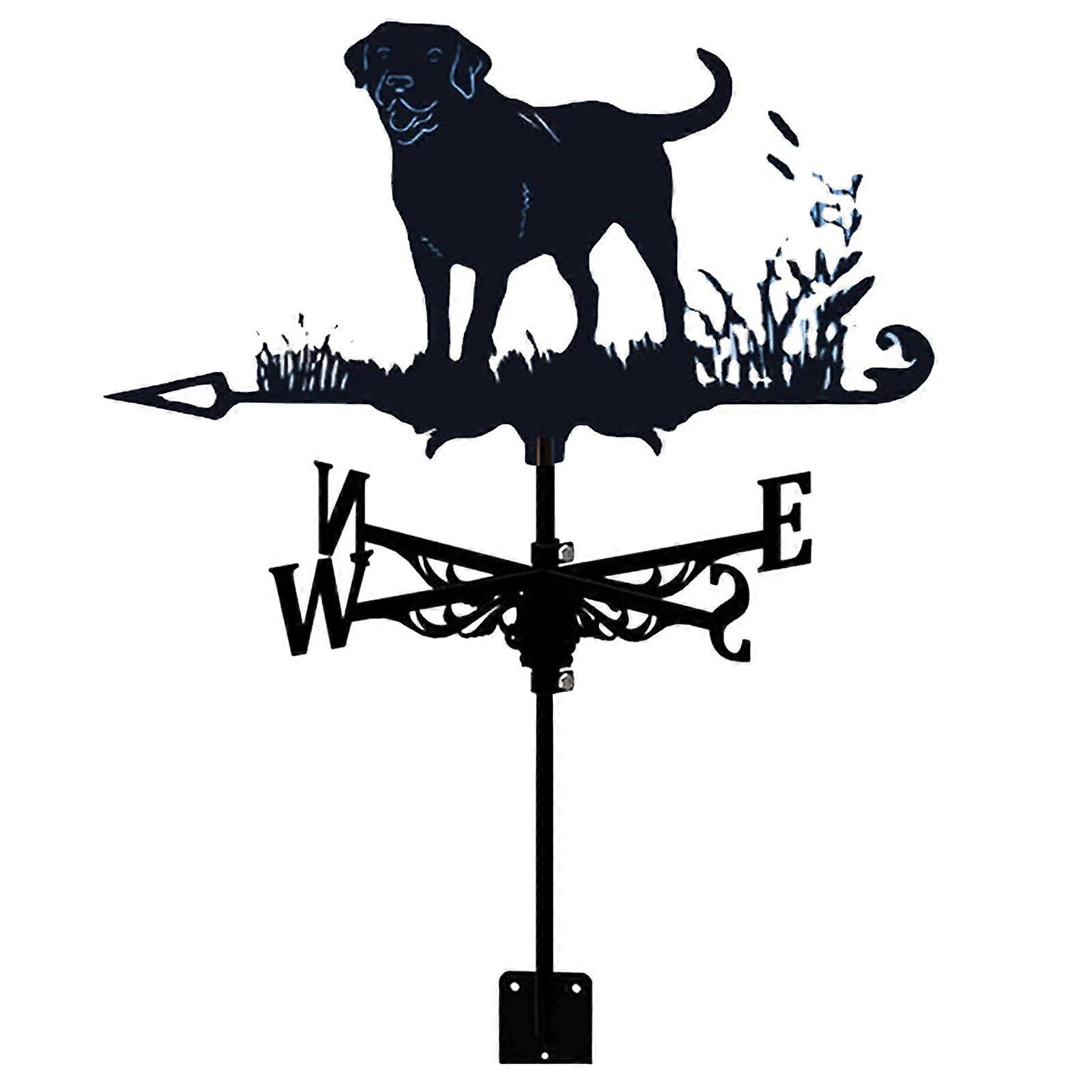 Metal Roof Weather Vane with Rust Resistant Coating Wind Direction Indicator for Garden Yard Farm