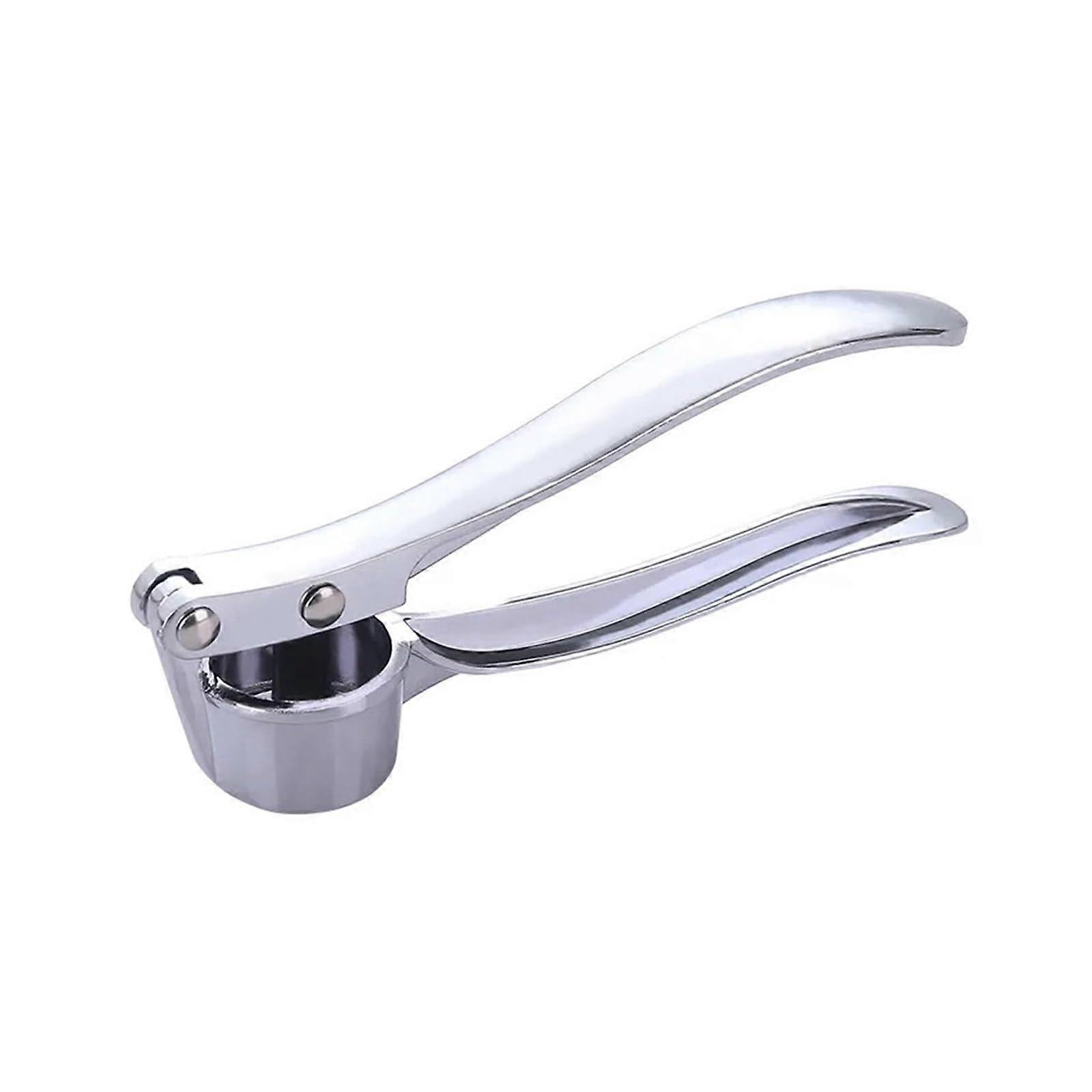 Stainless Steel Garlic Press and Ginger Grinder Large MultiPurpose Manual Kitchen Crusher Tool