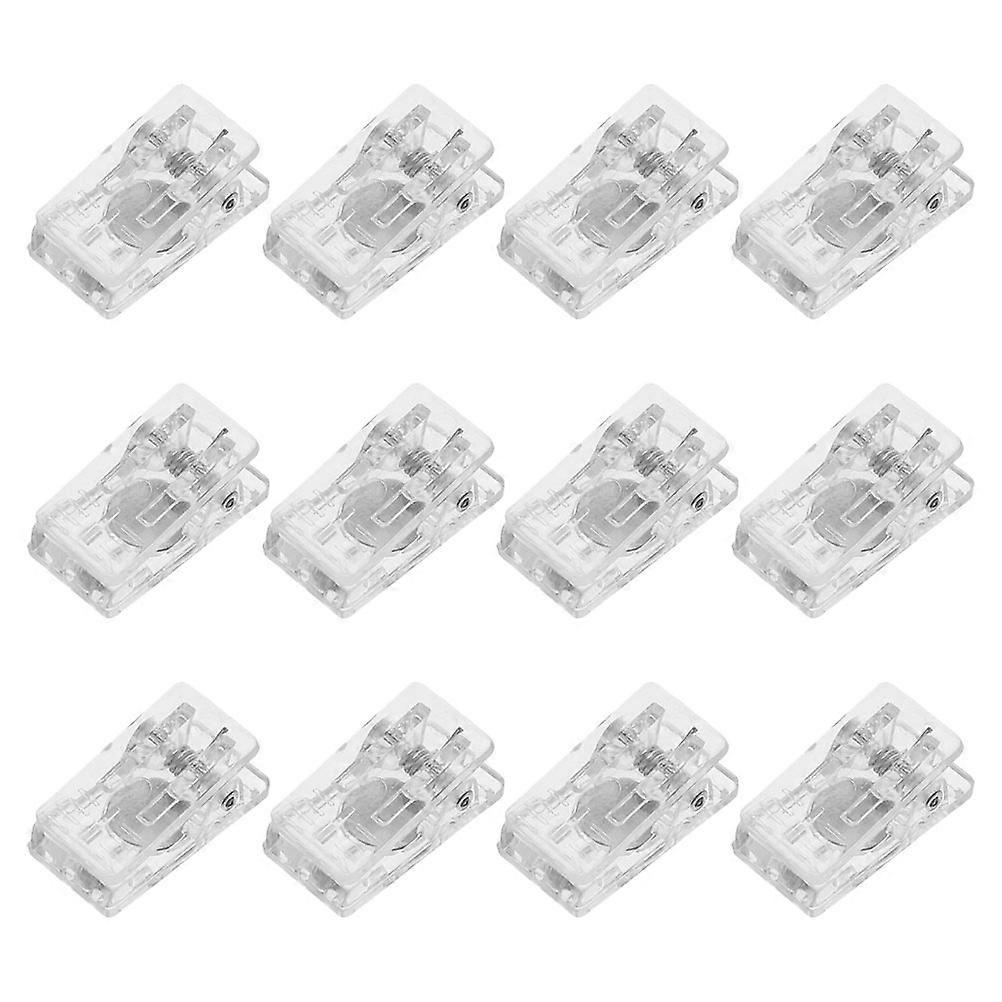 Transparent Chest Badge Magnetic Clips for Office Use 12Pcs Set